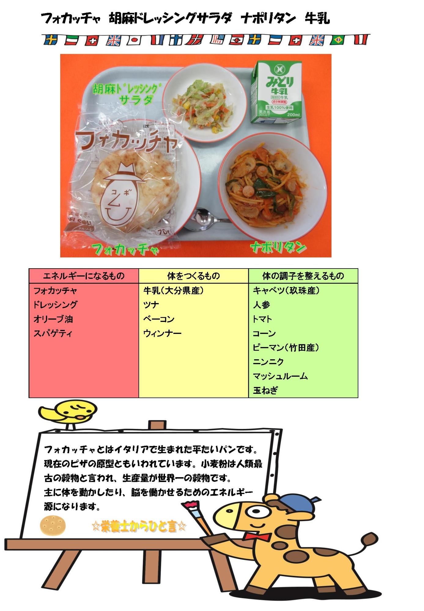 10月8日の給食