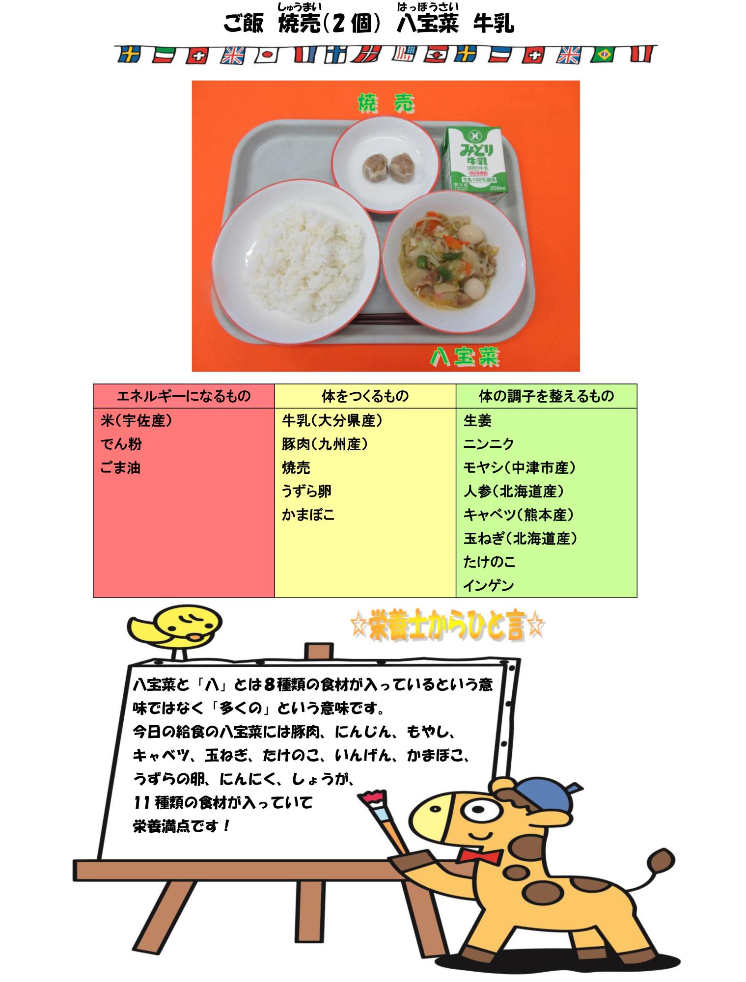 10月19日の給食