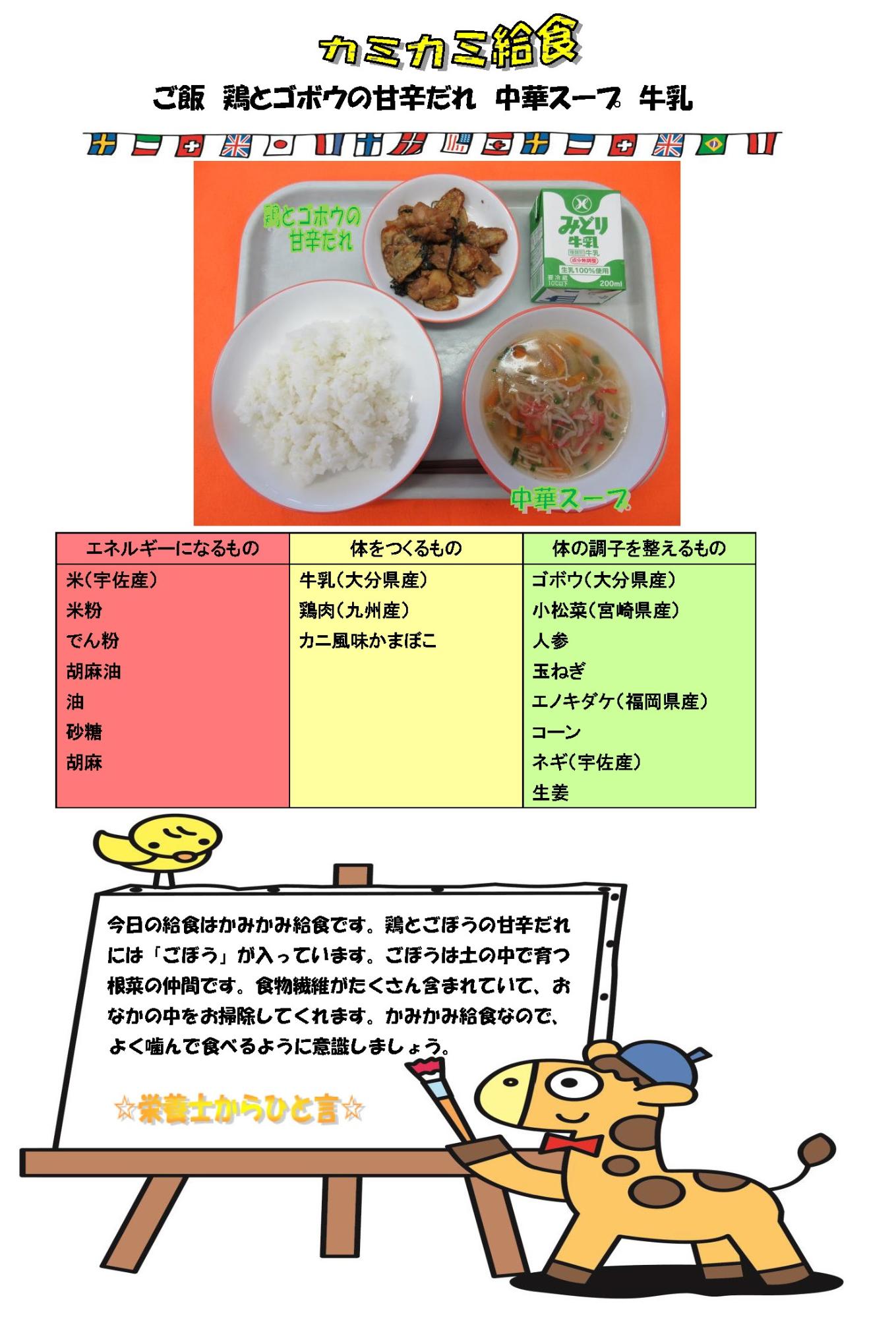 10月5日の給食