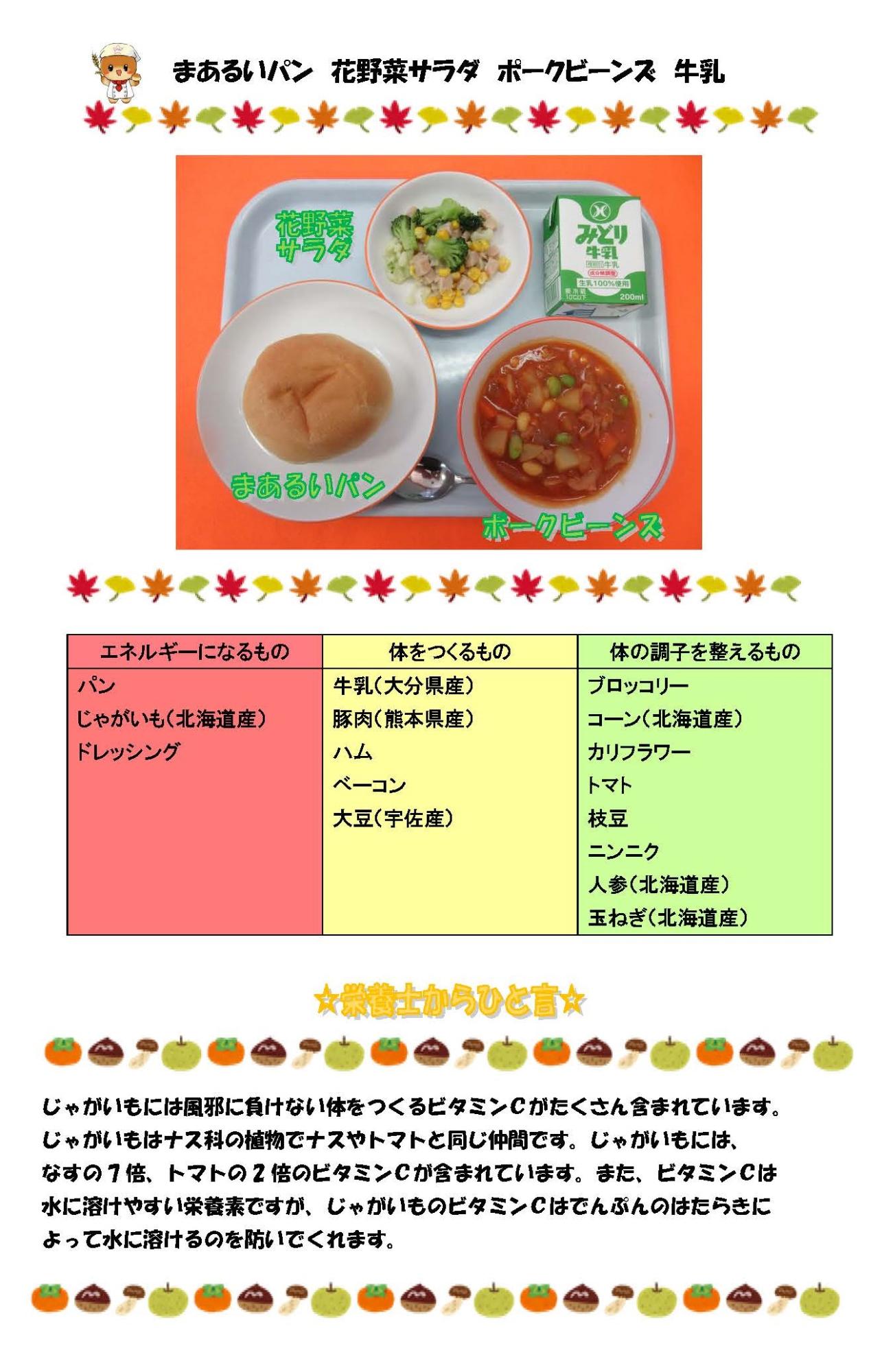 11月15日の給食