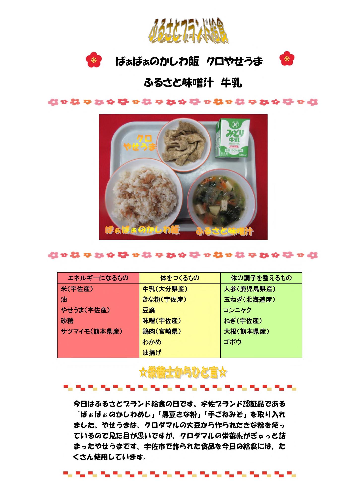 1月25日の給食