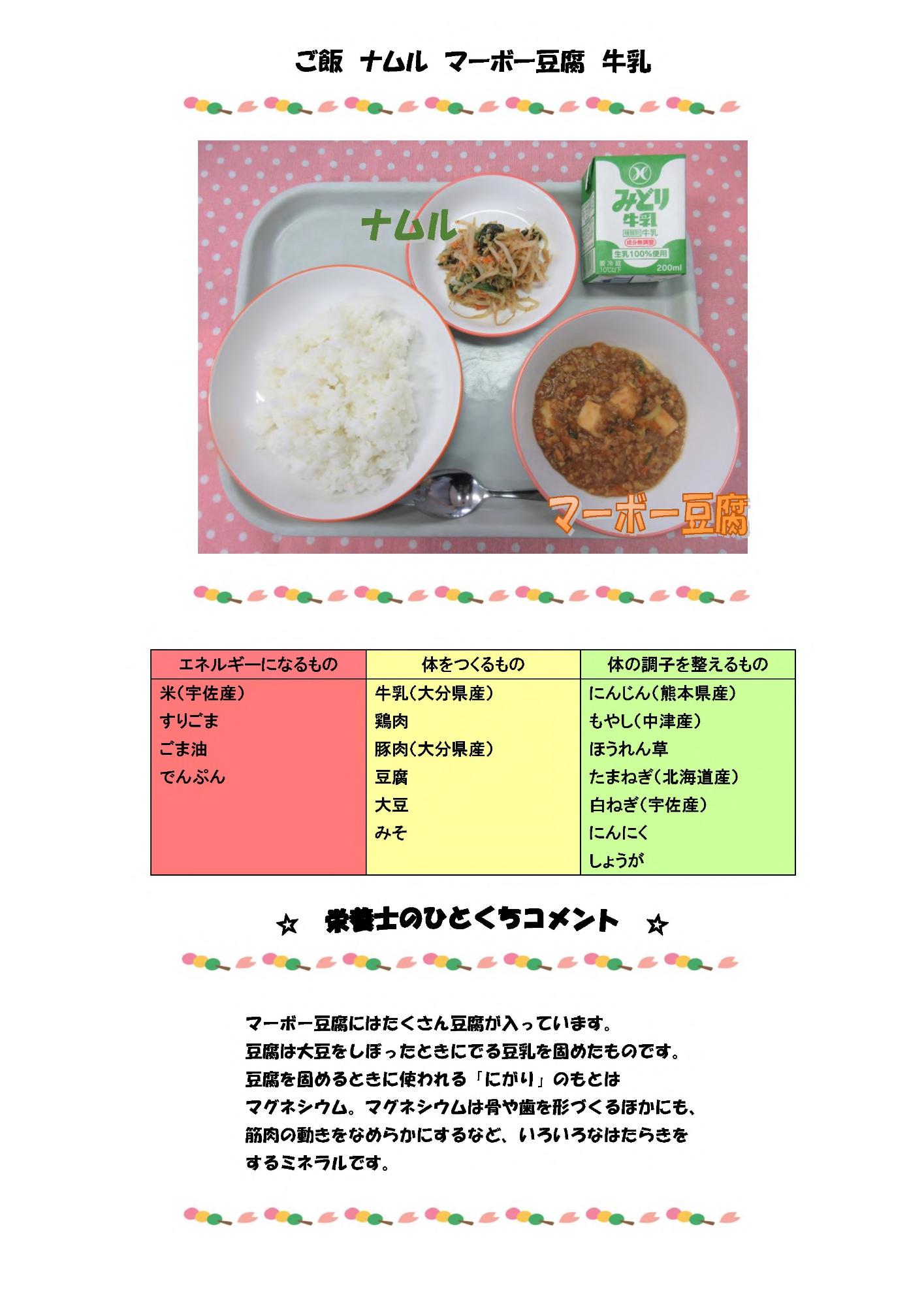 4月11日の給食