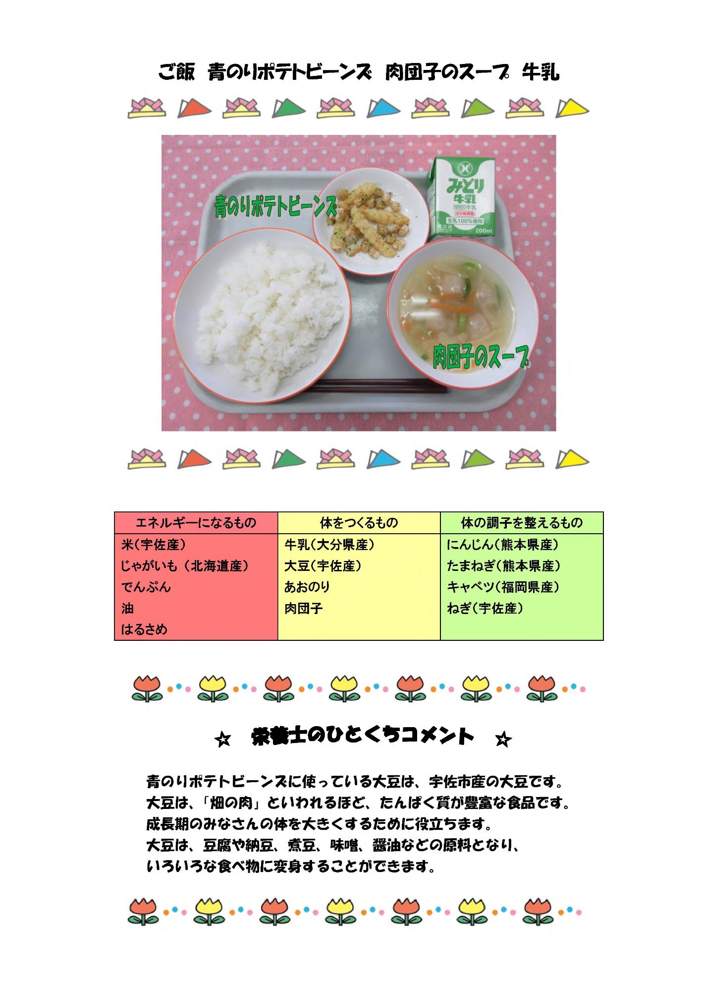 5月6日の給食