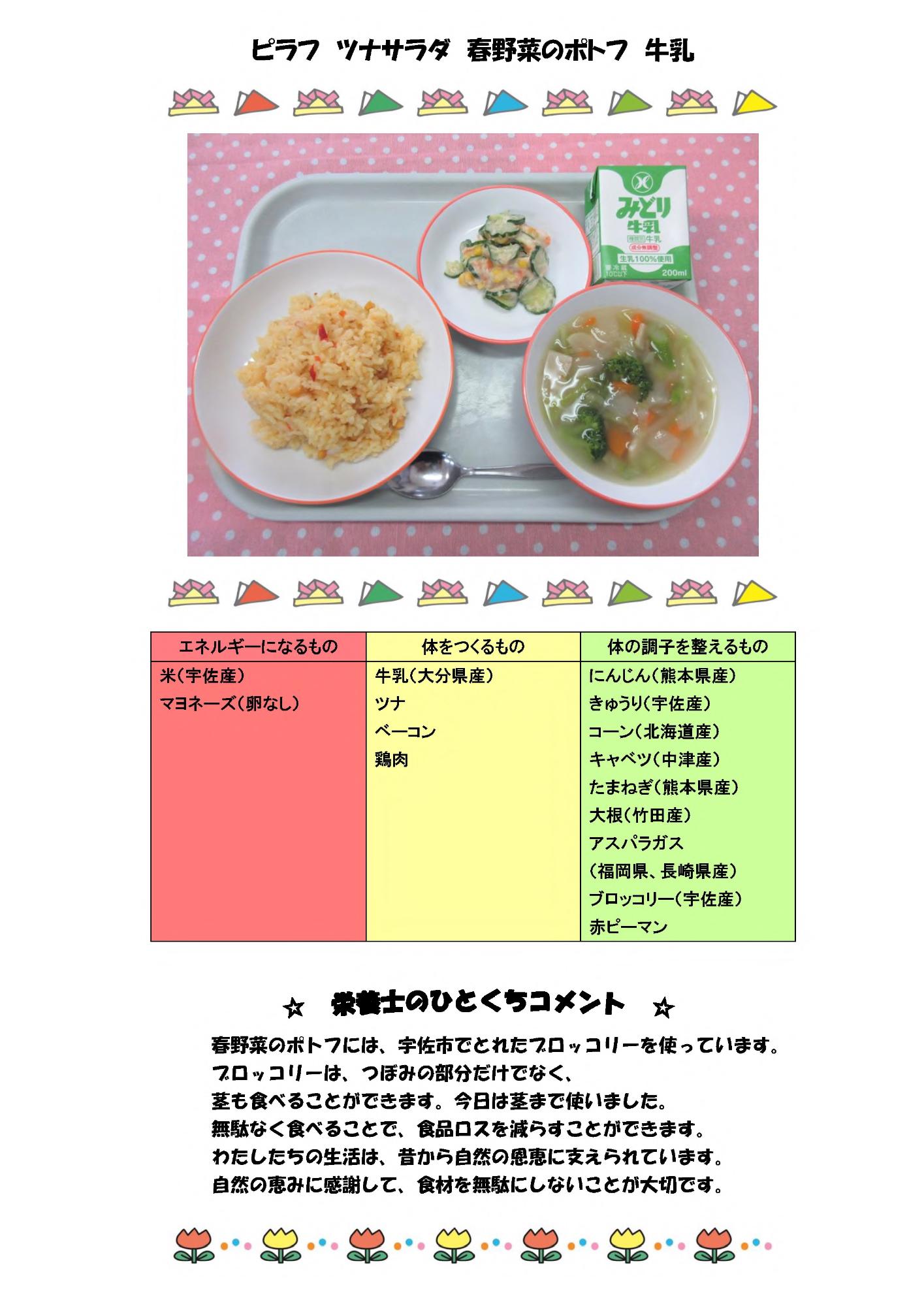 5月9日の給食