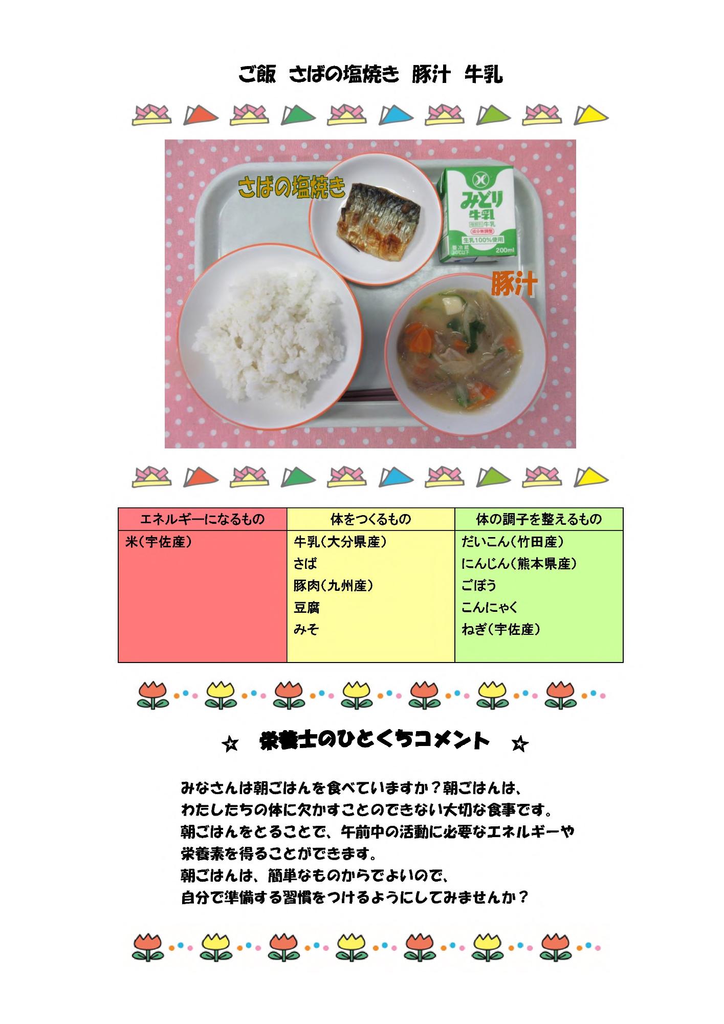 5月13日の給食