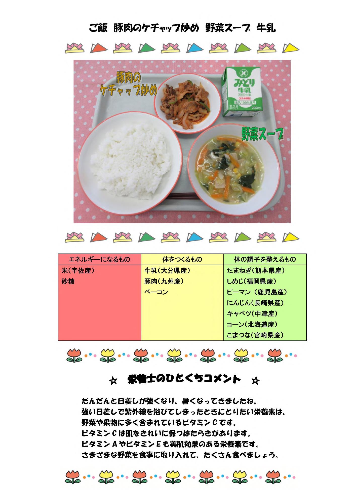 5月20日の給食