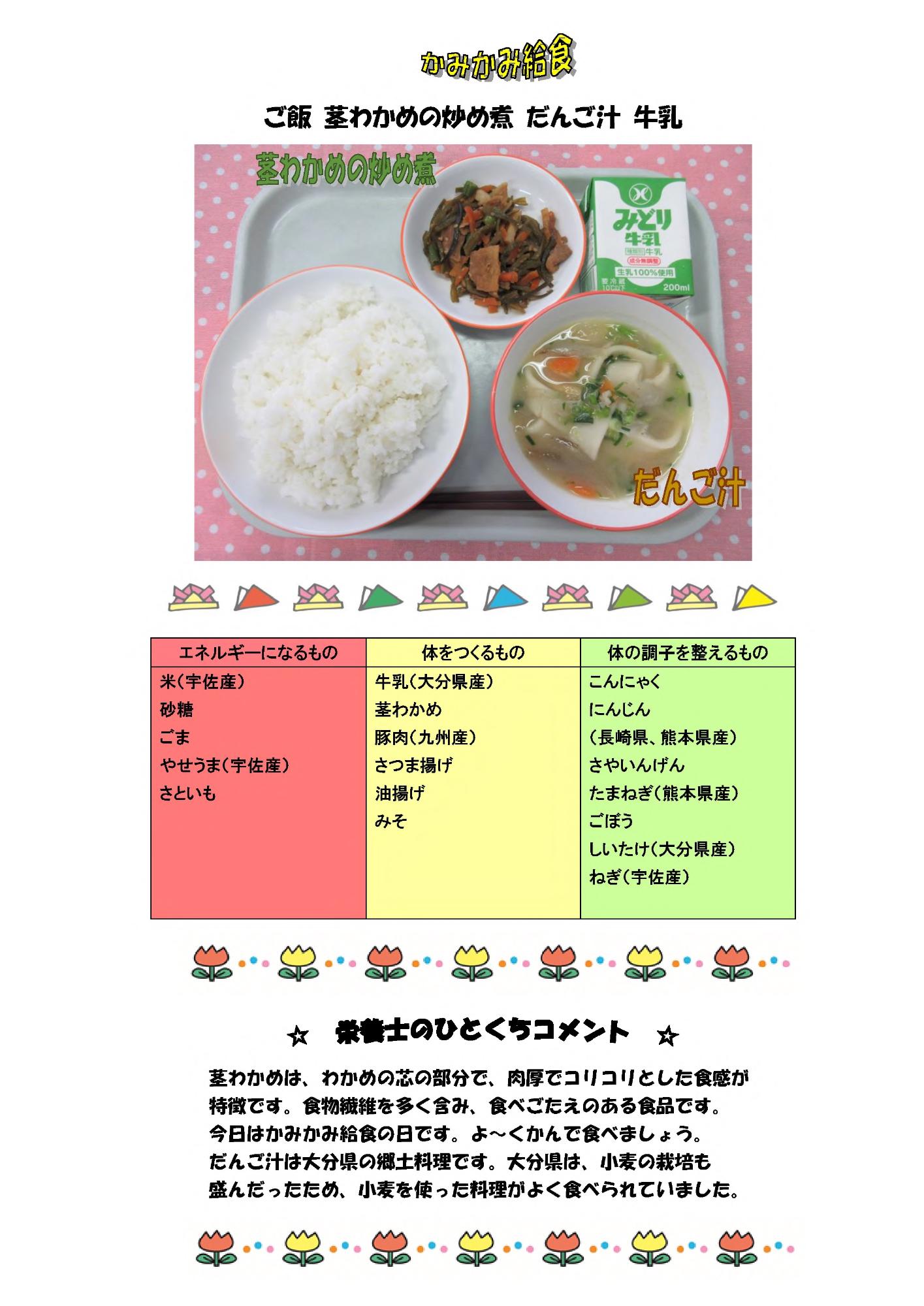 5月27日の給食