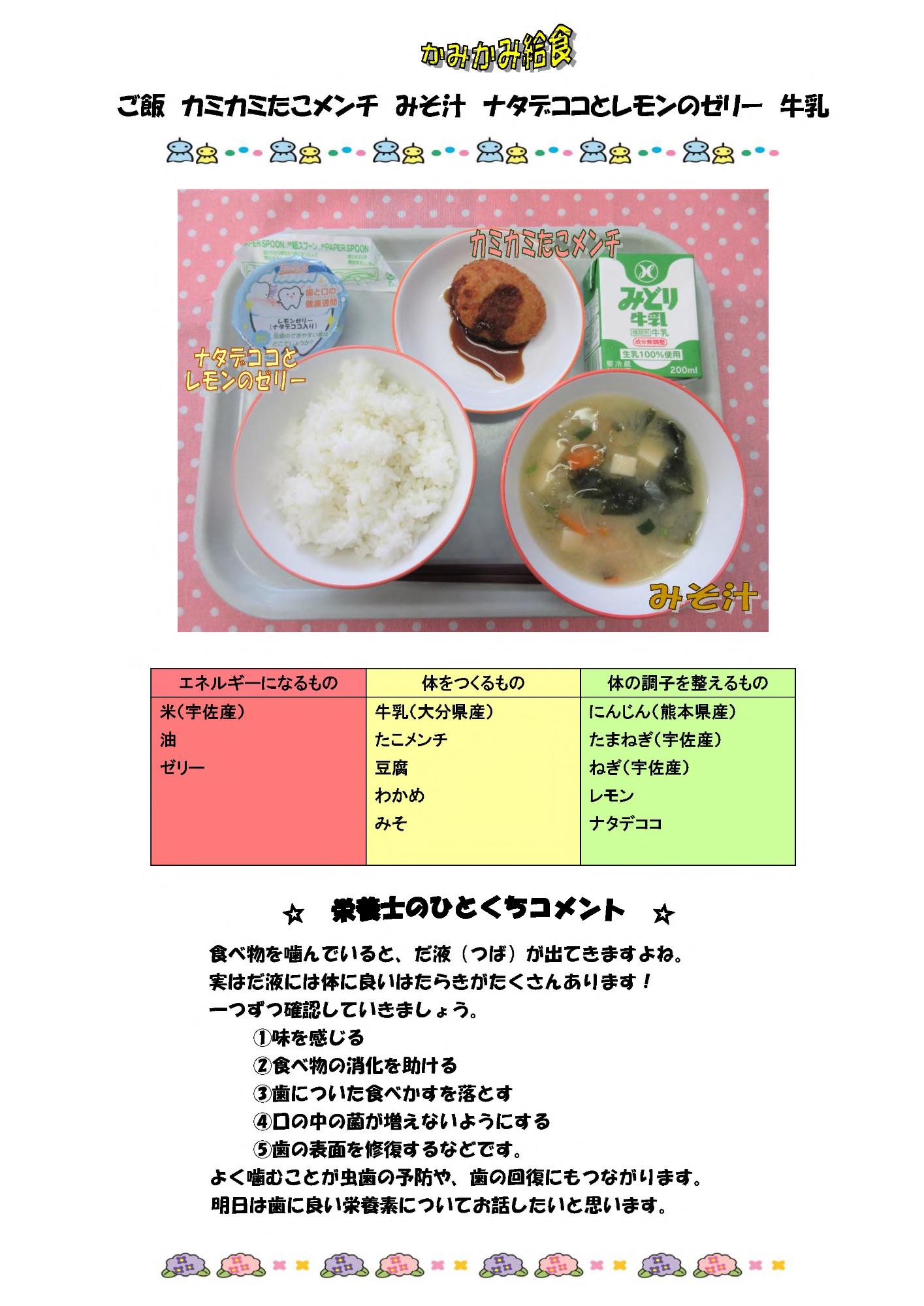 6月8日の給食