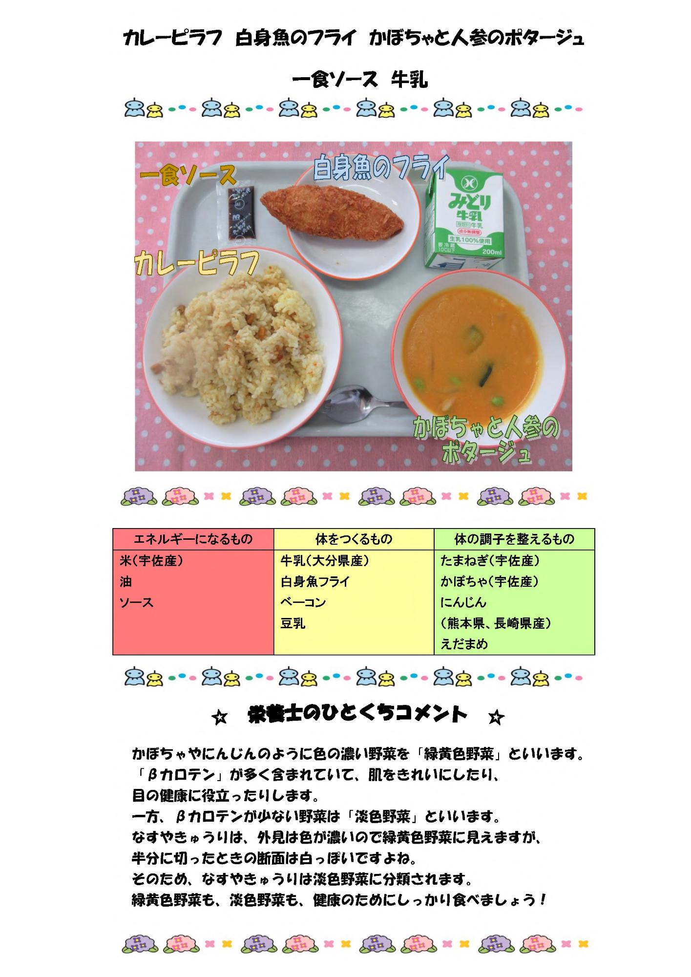 6月27日の給食