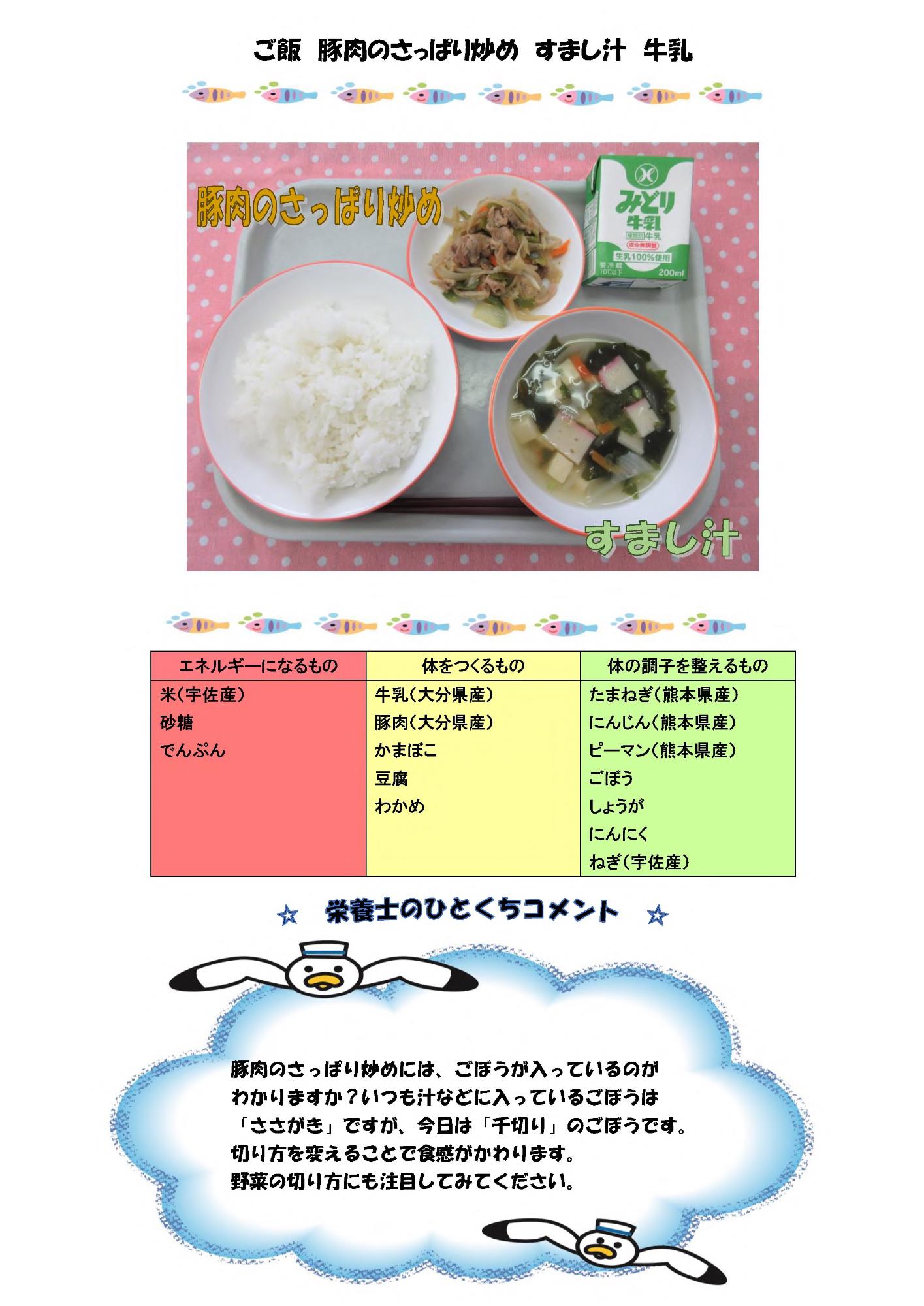 7月12日の給食