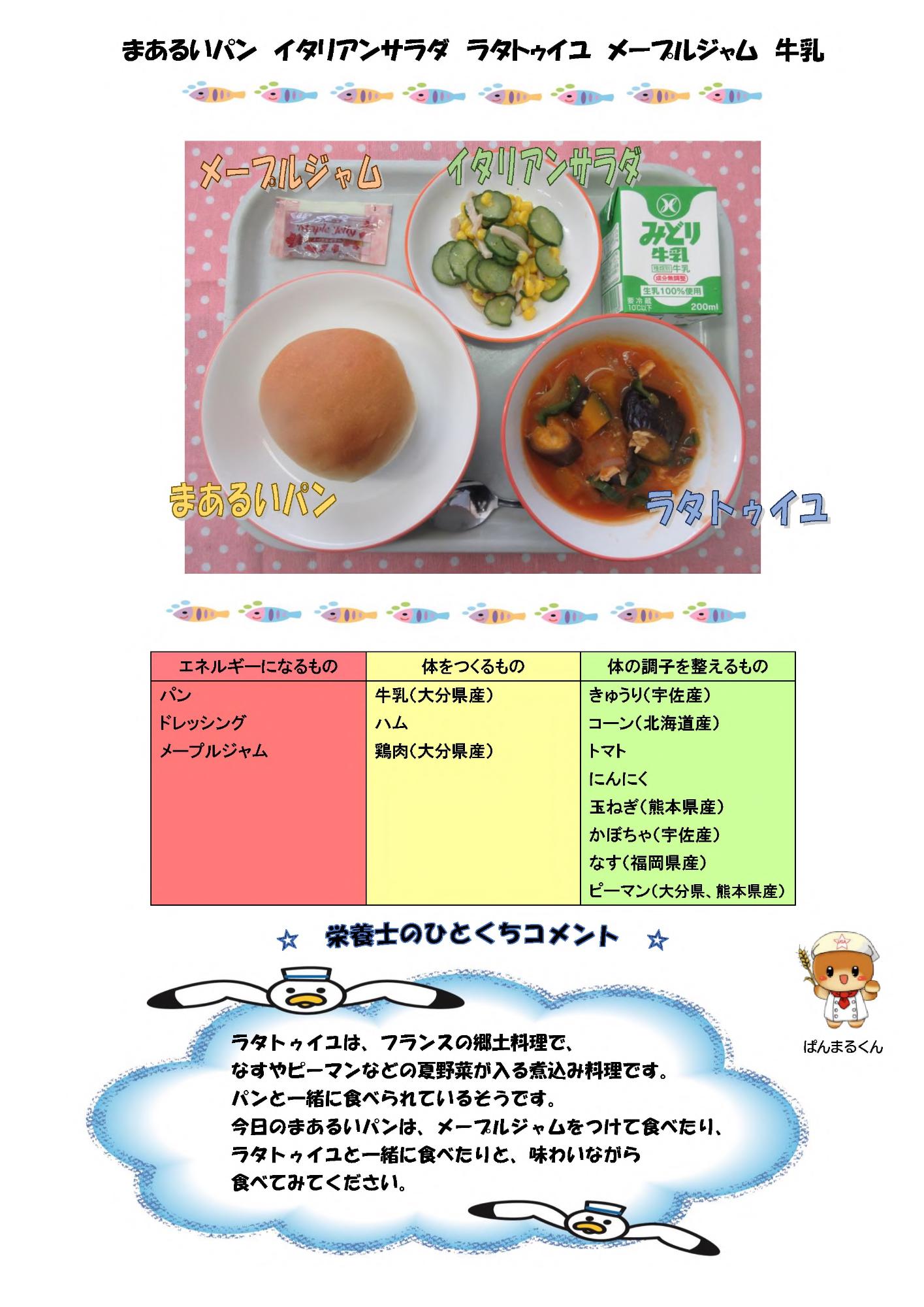 7月13日の給食