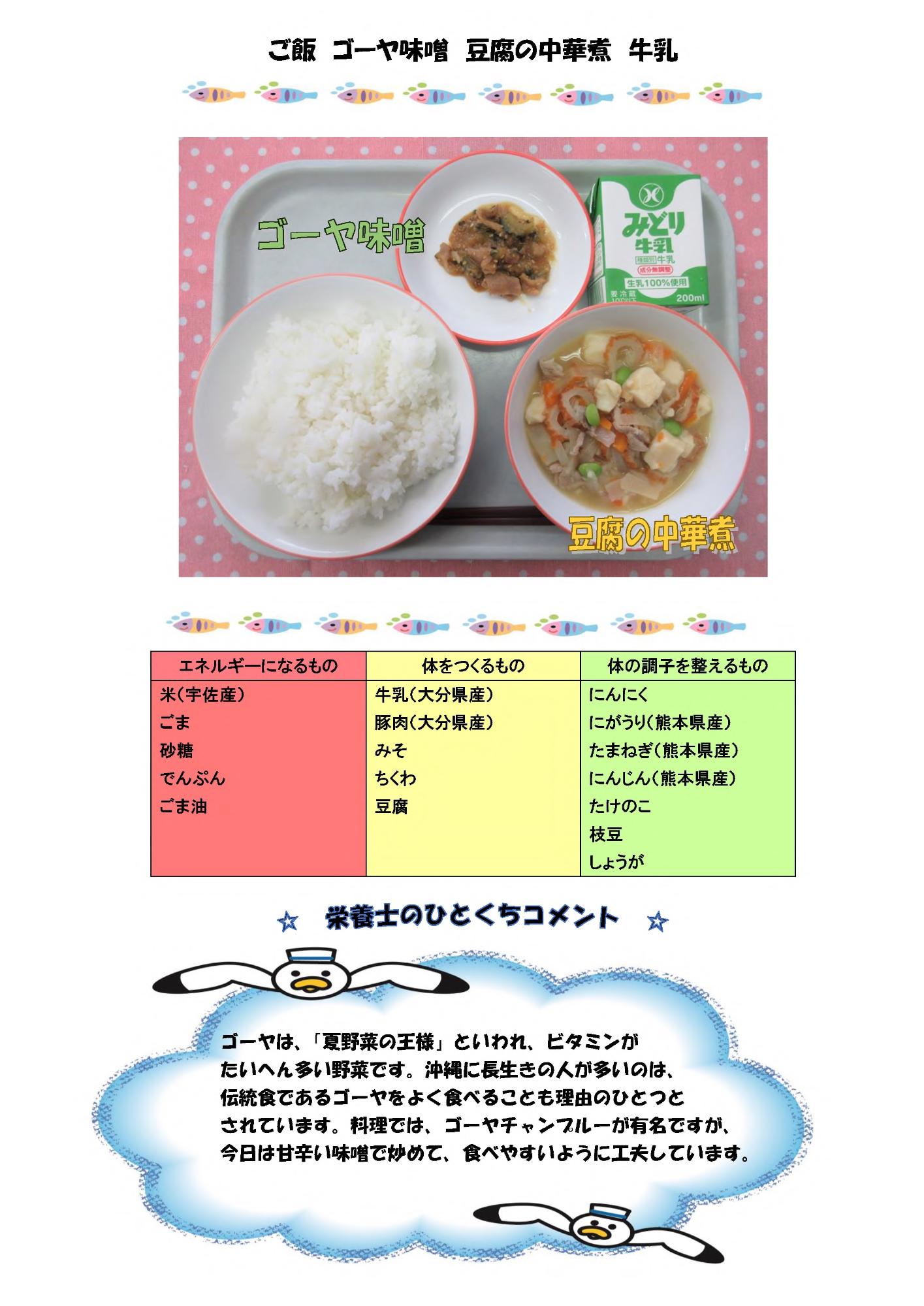 7月13日の給食