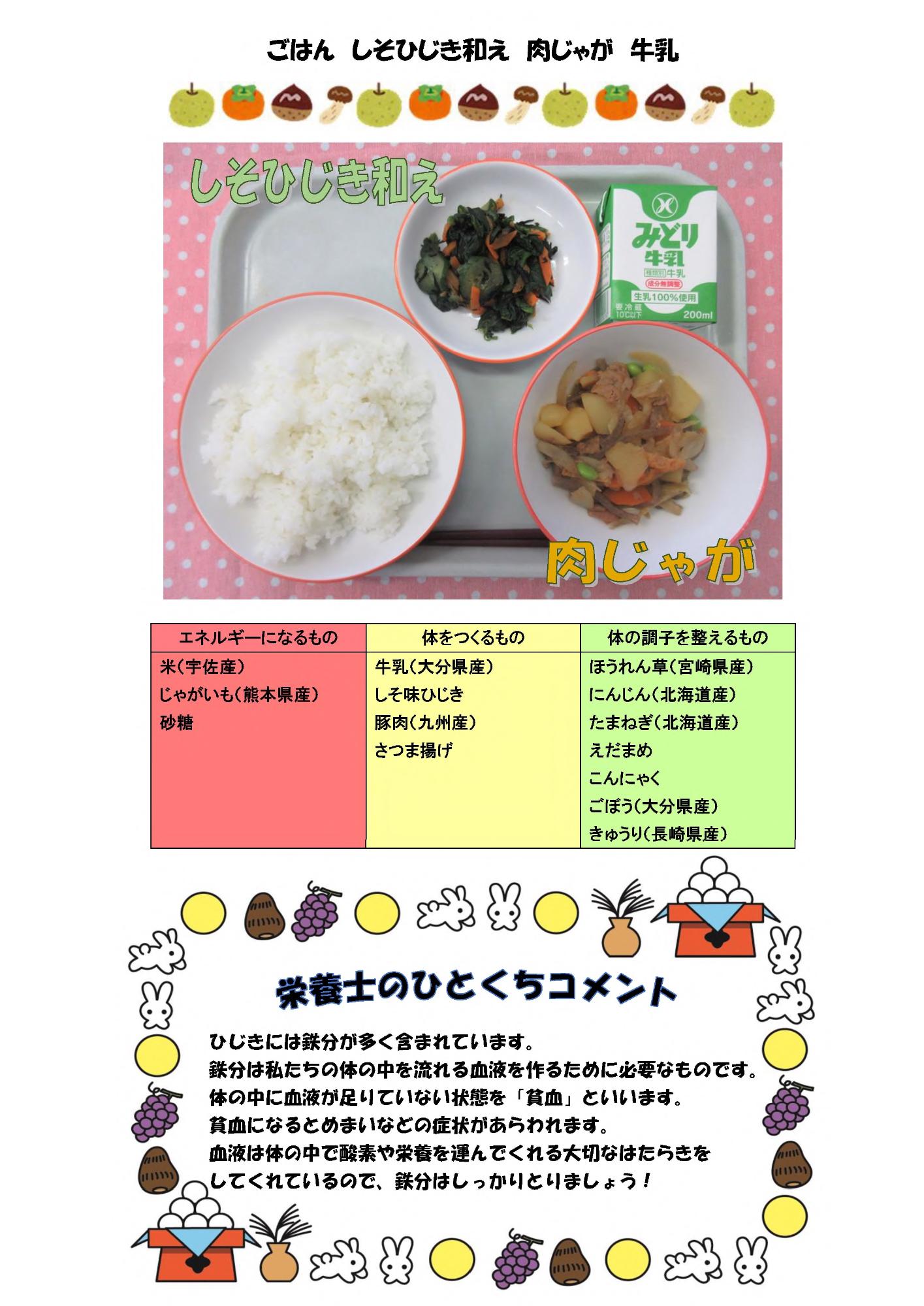 9月8日の給食