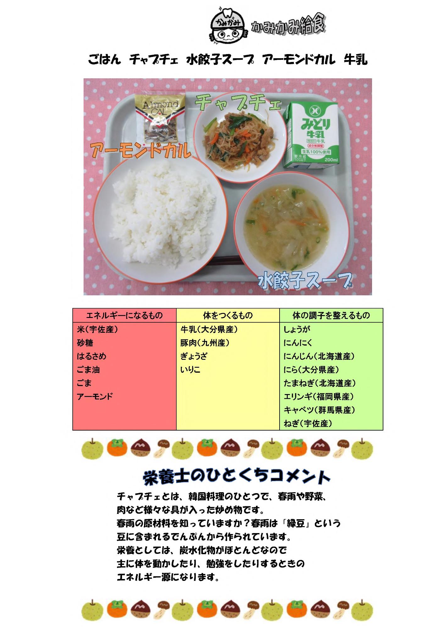 9月20日の給食