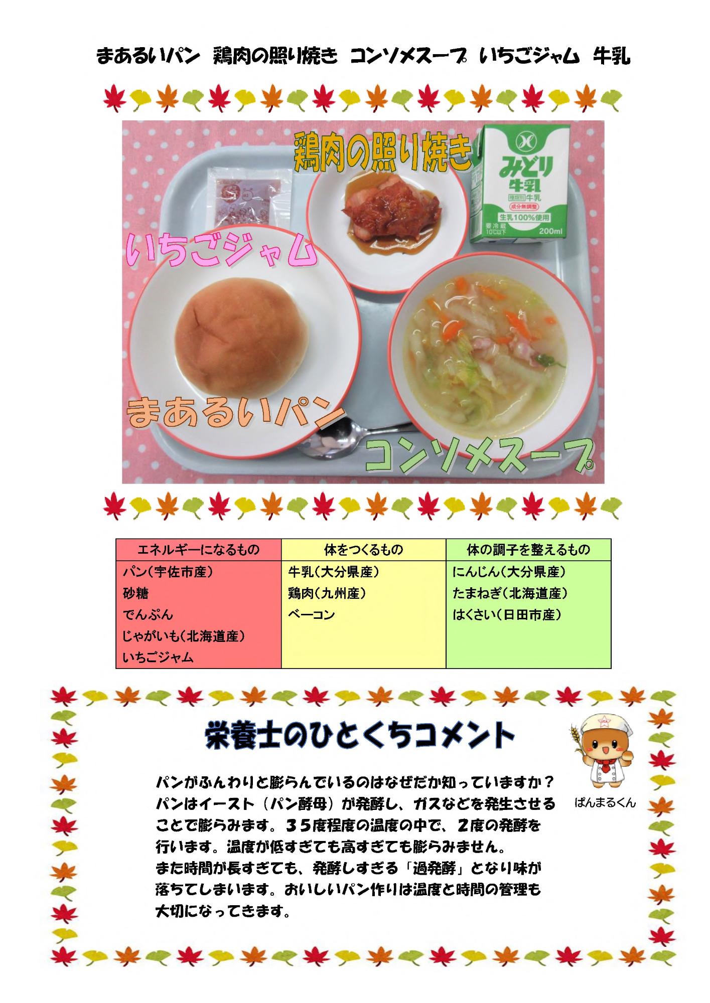 11月25日の給食