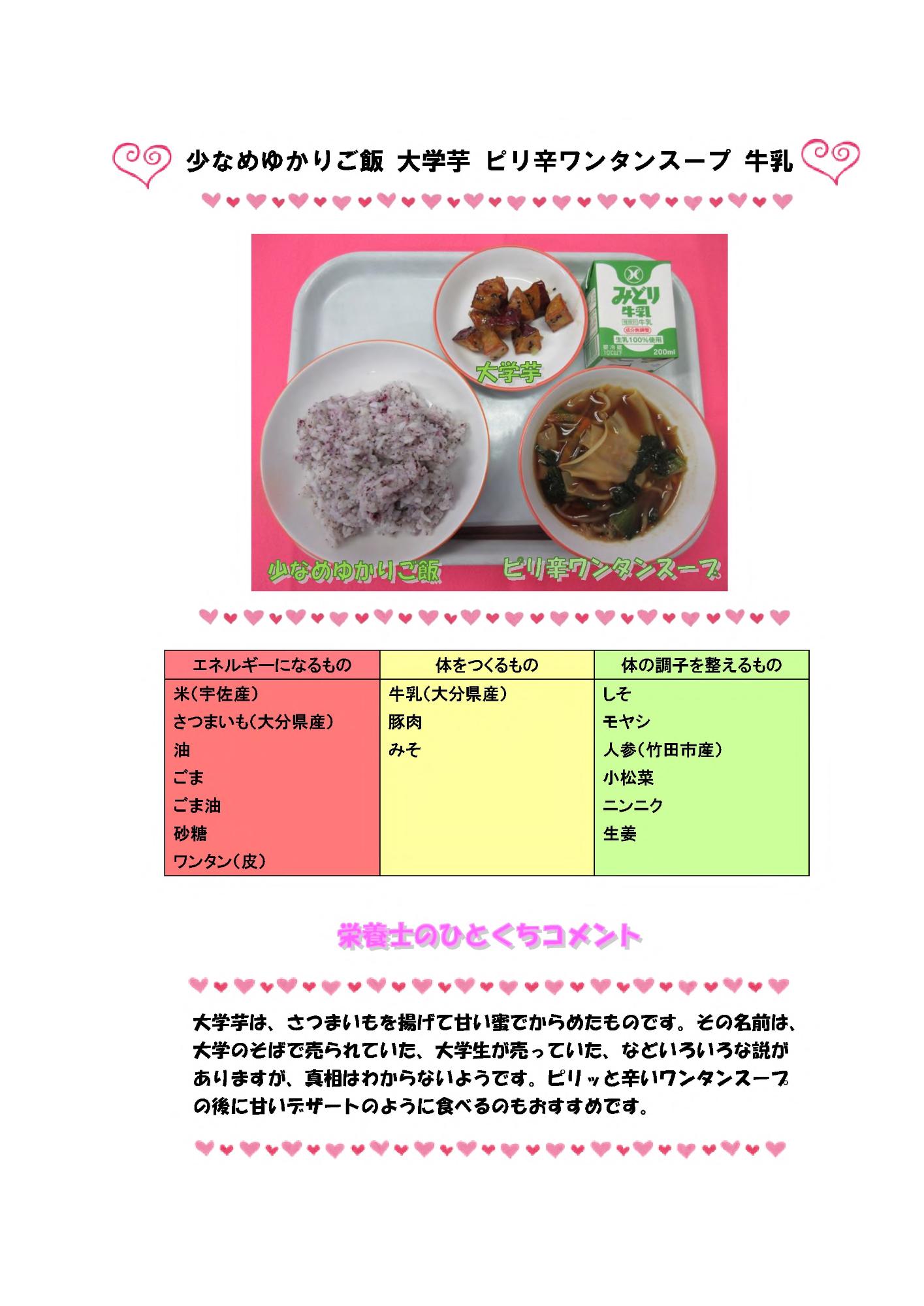 2月2日の給食
