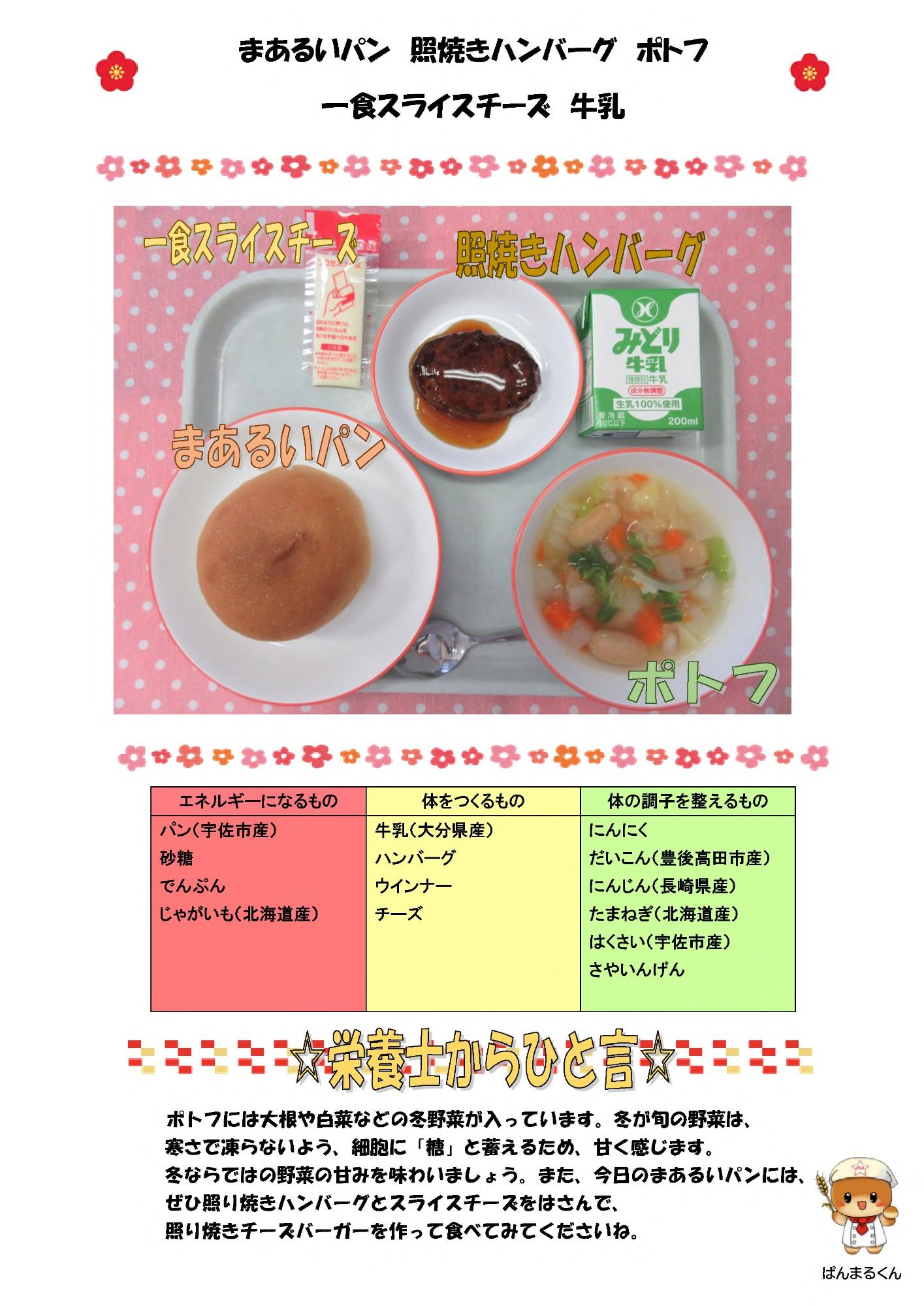 1月18日の給食