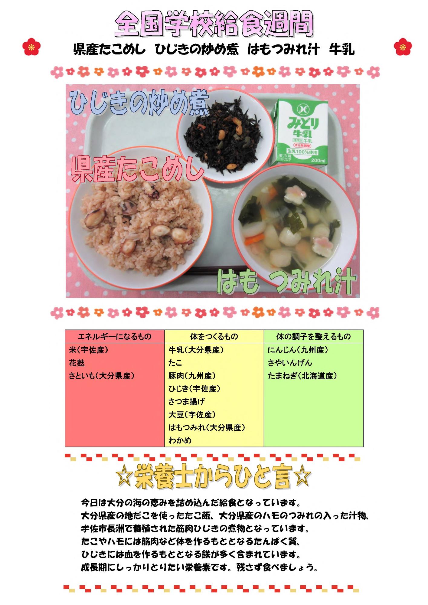 1月26日の給食