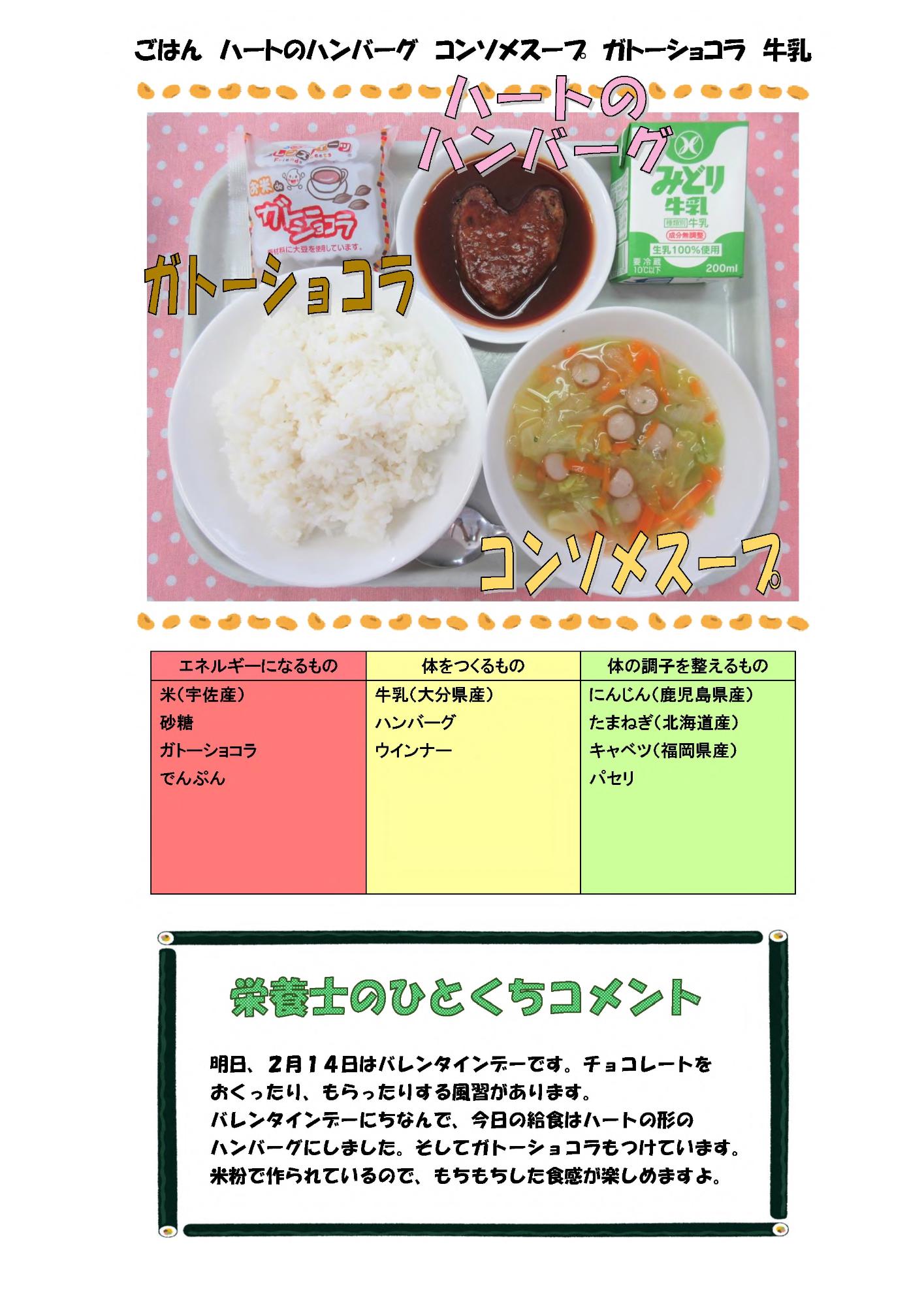 2月13日の給食