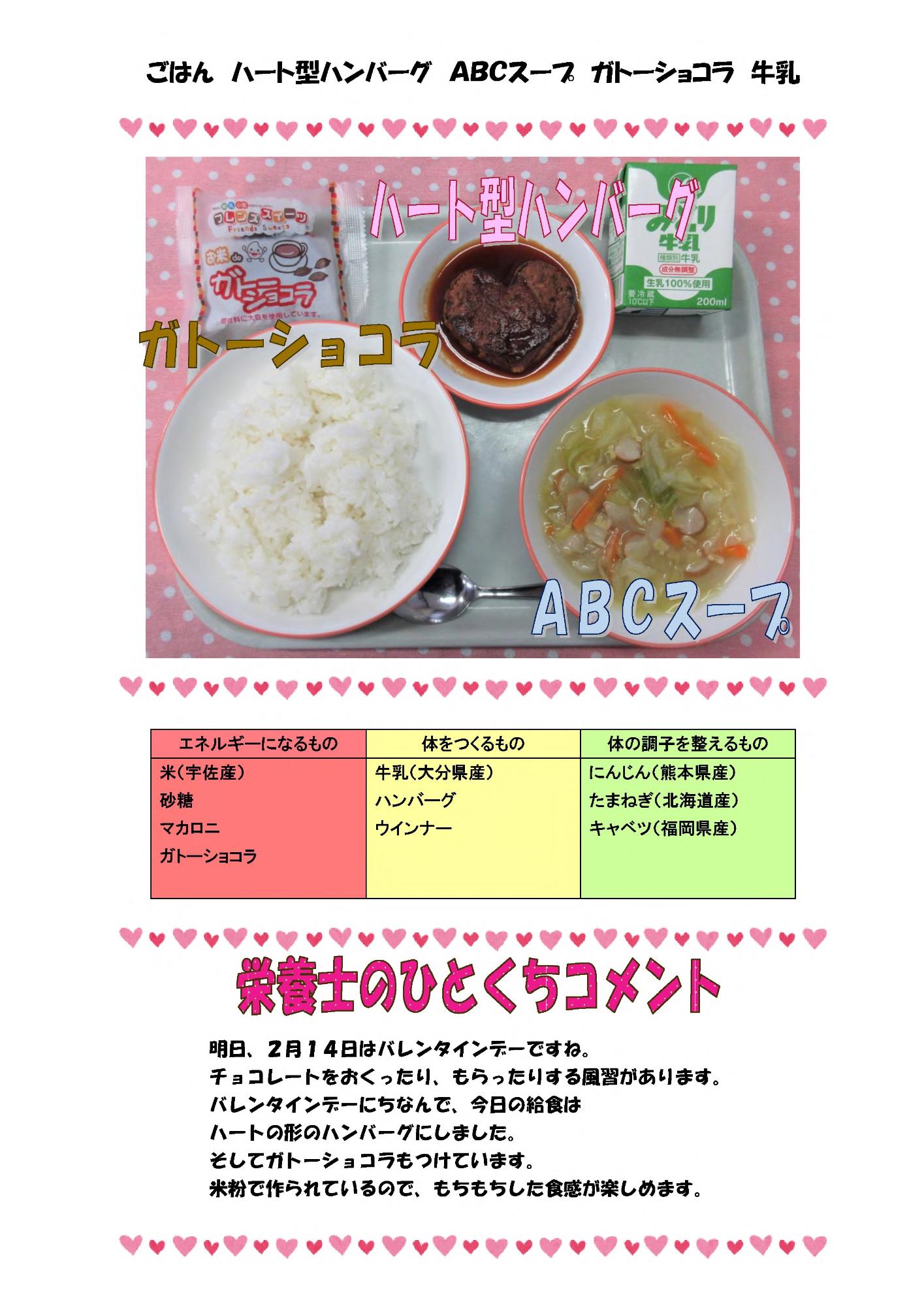 2月13日の給食