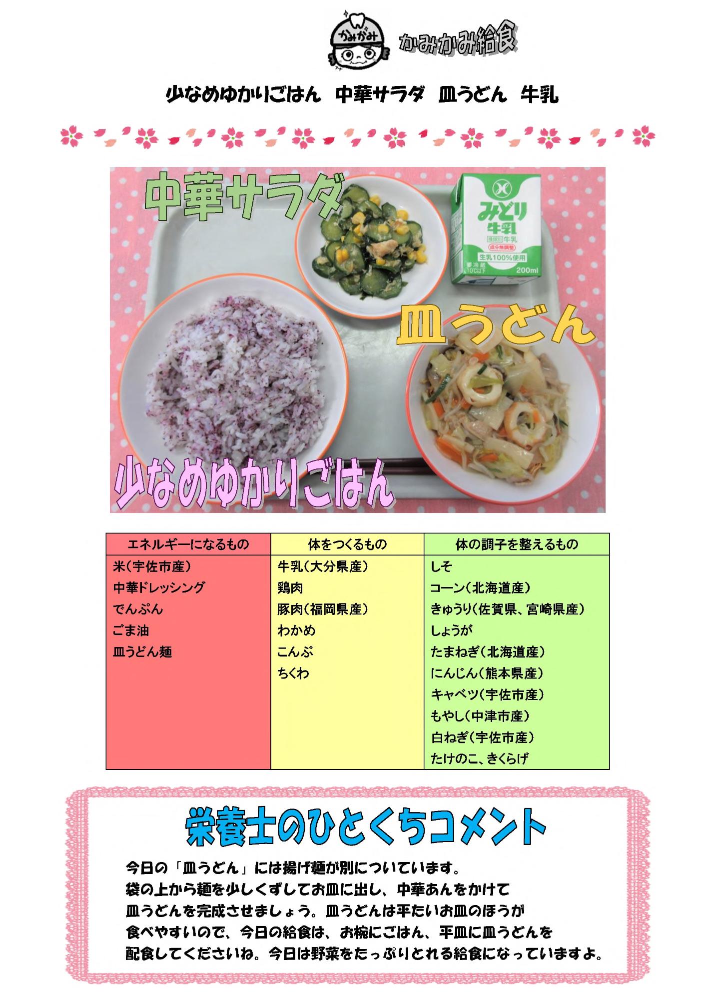 3月6日の給食