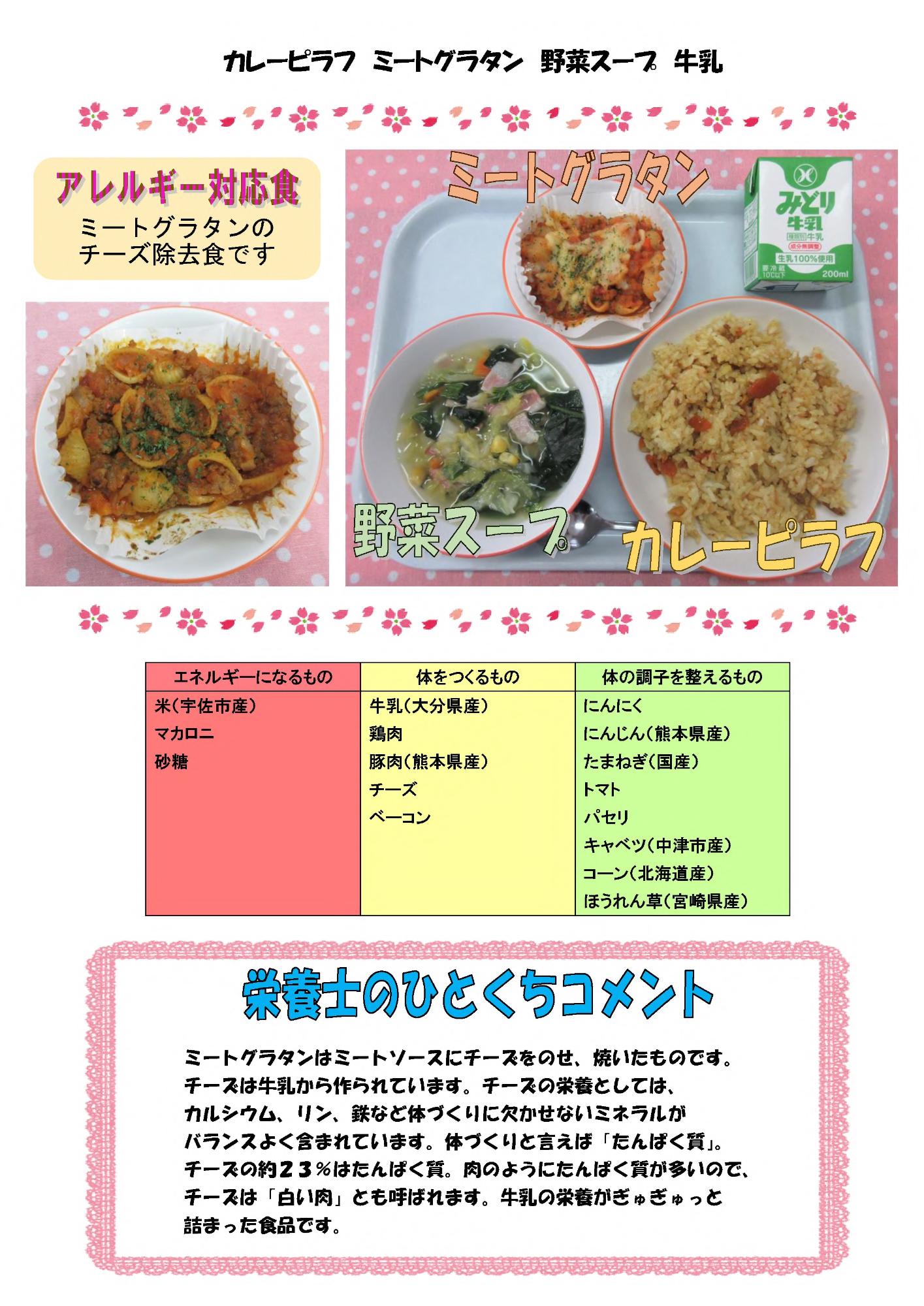 3月17日の給食
