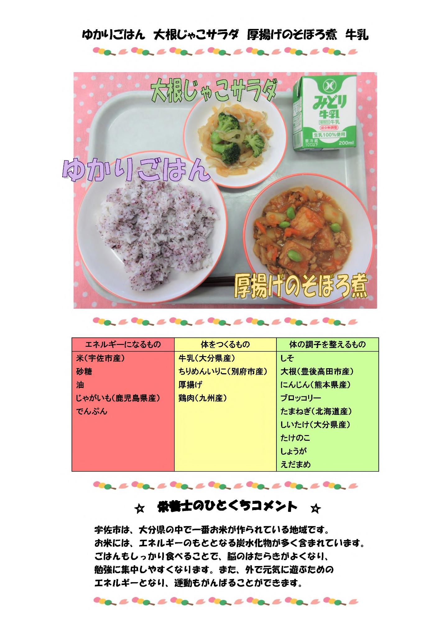 4月11日の給食