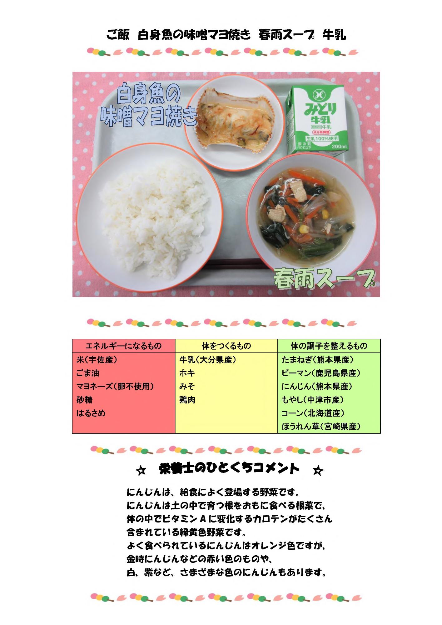 4月12日の給食