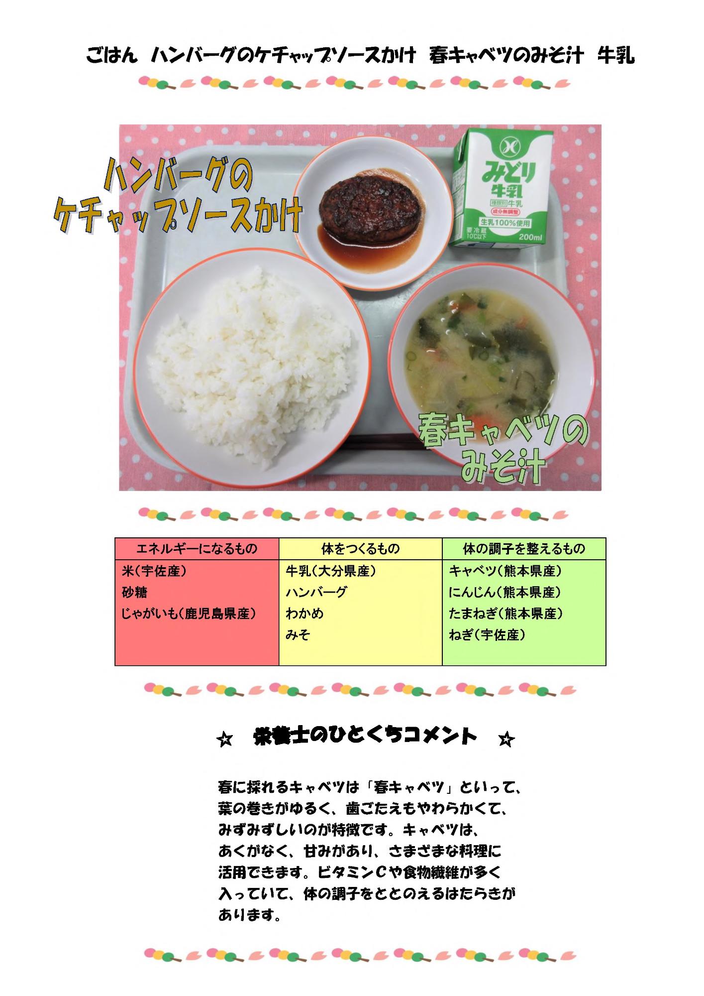 4月17日の給食