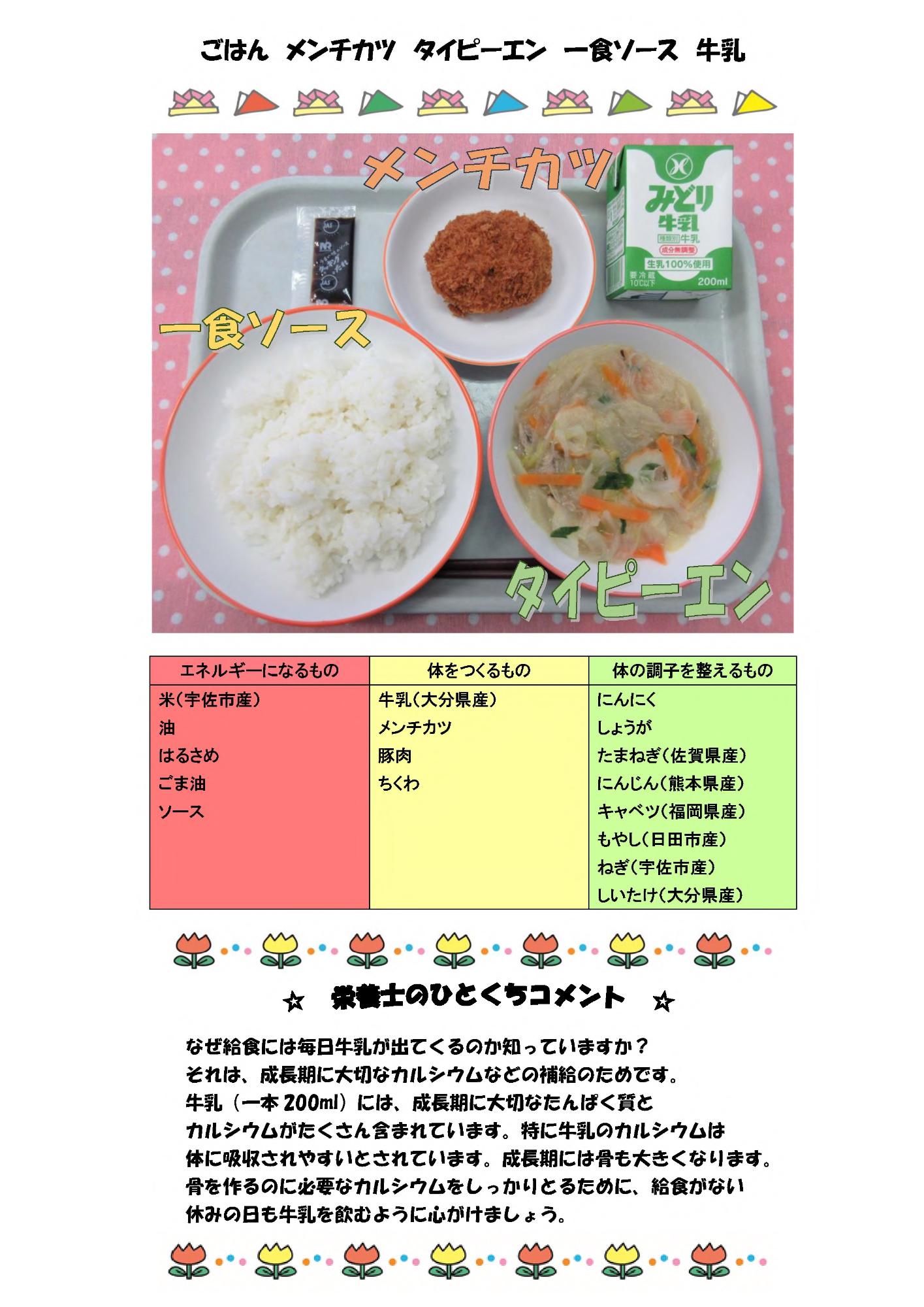 5月8日の給食