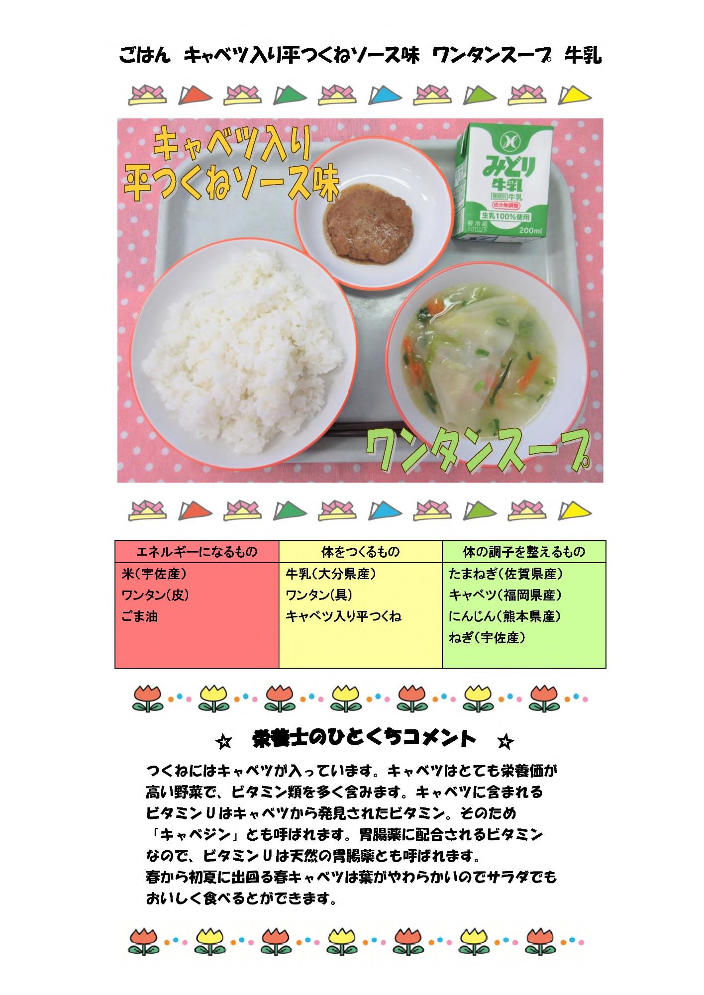 5月16日の給食