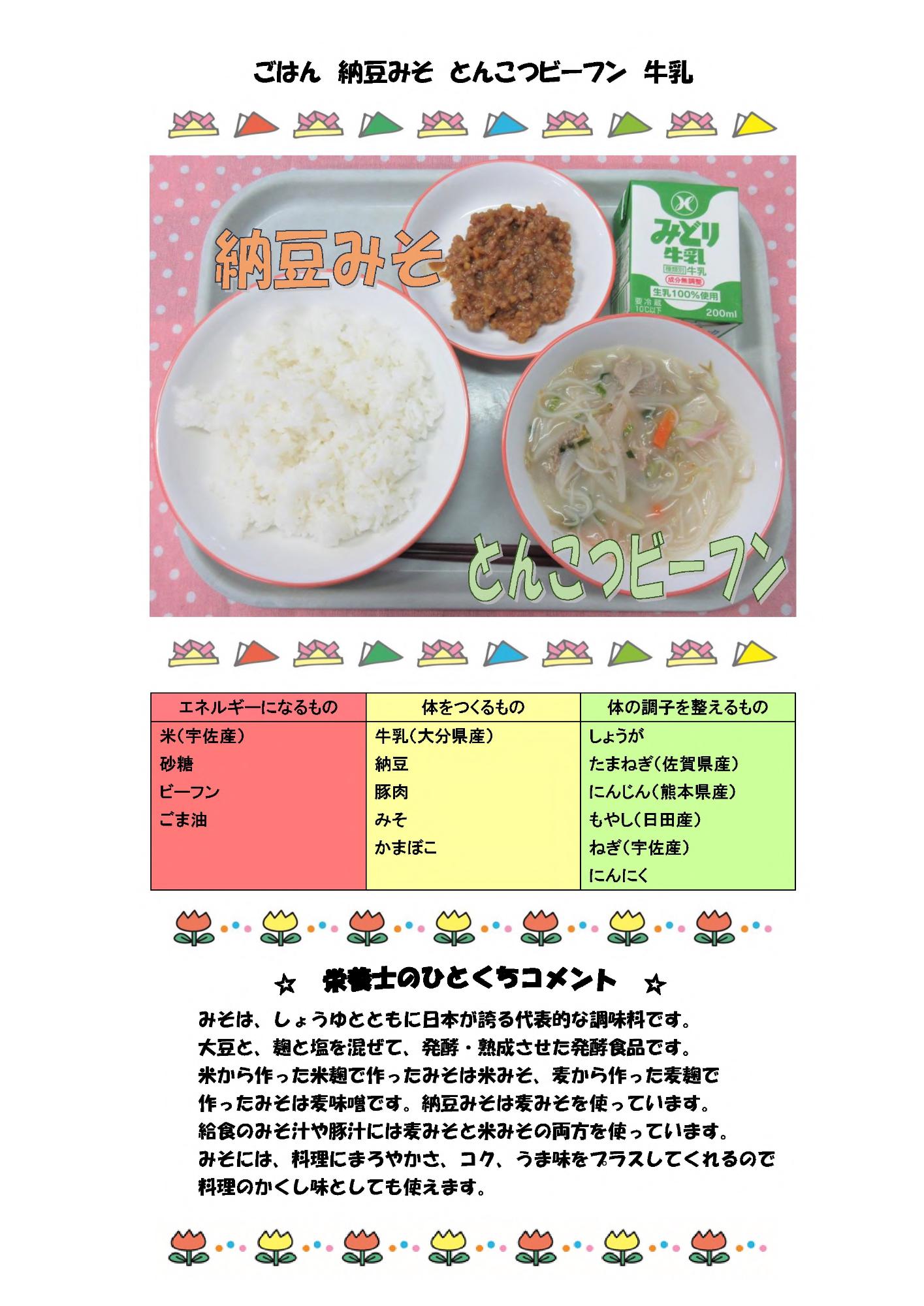 5月19日の給食