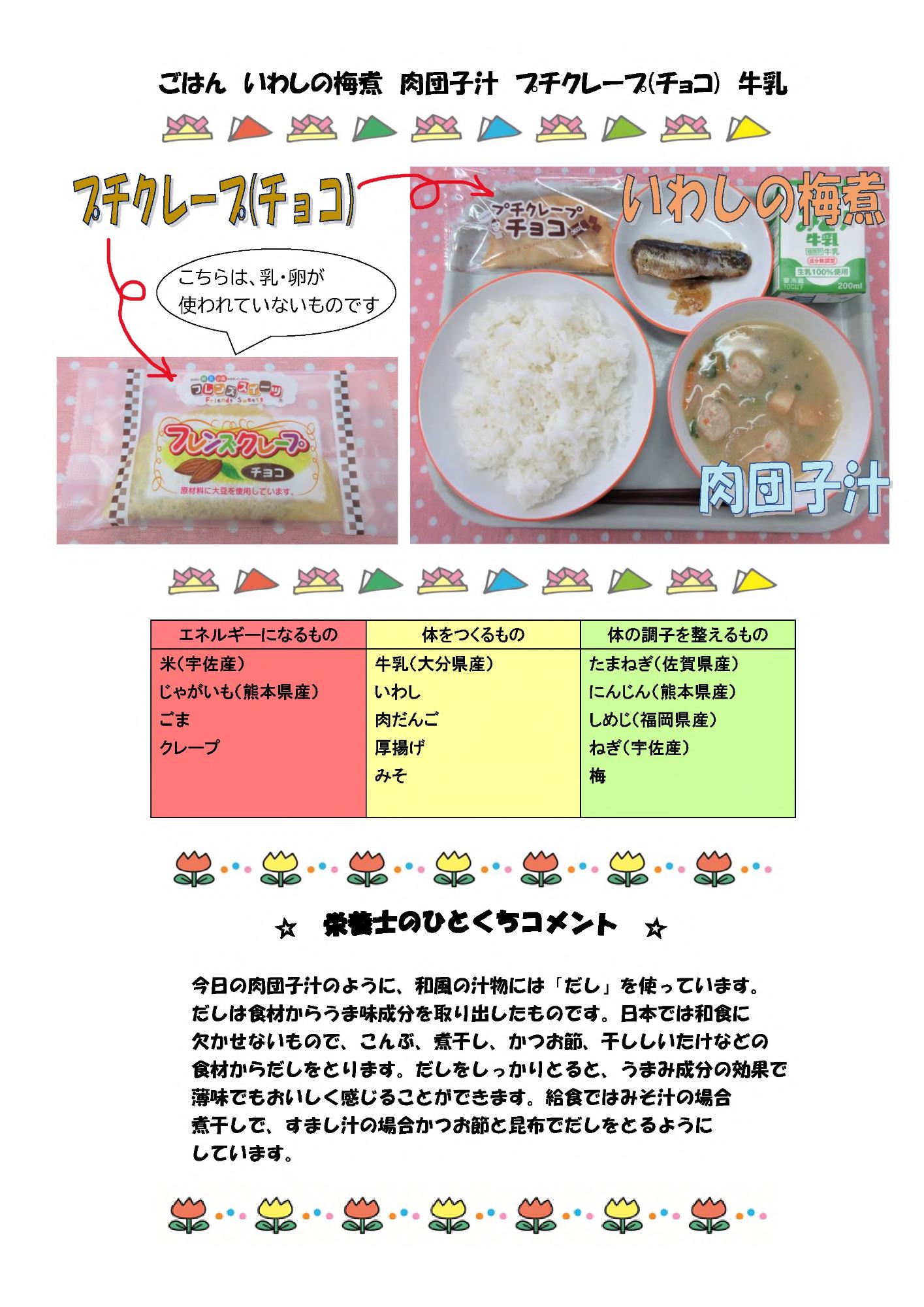 5月26日の給食