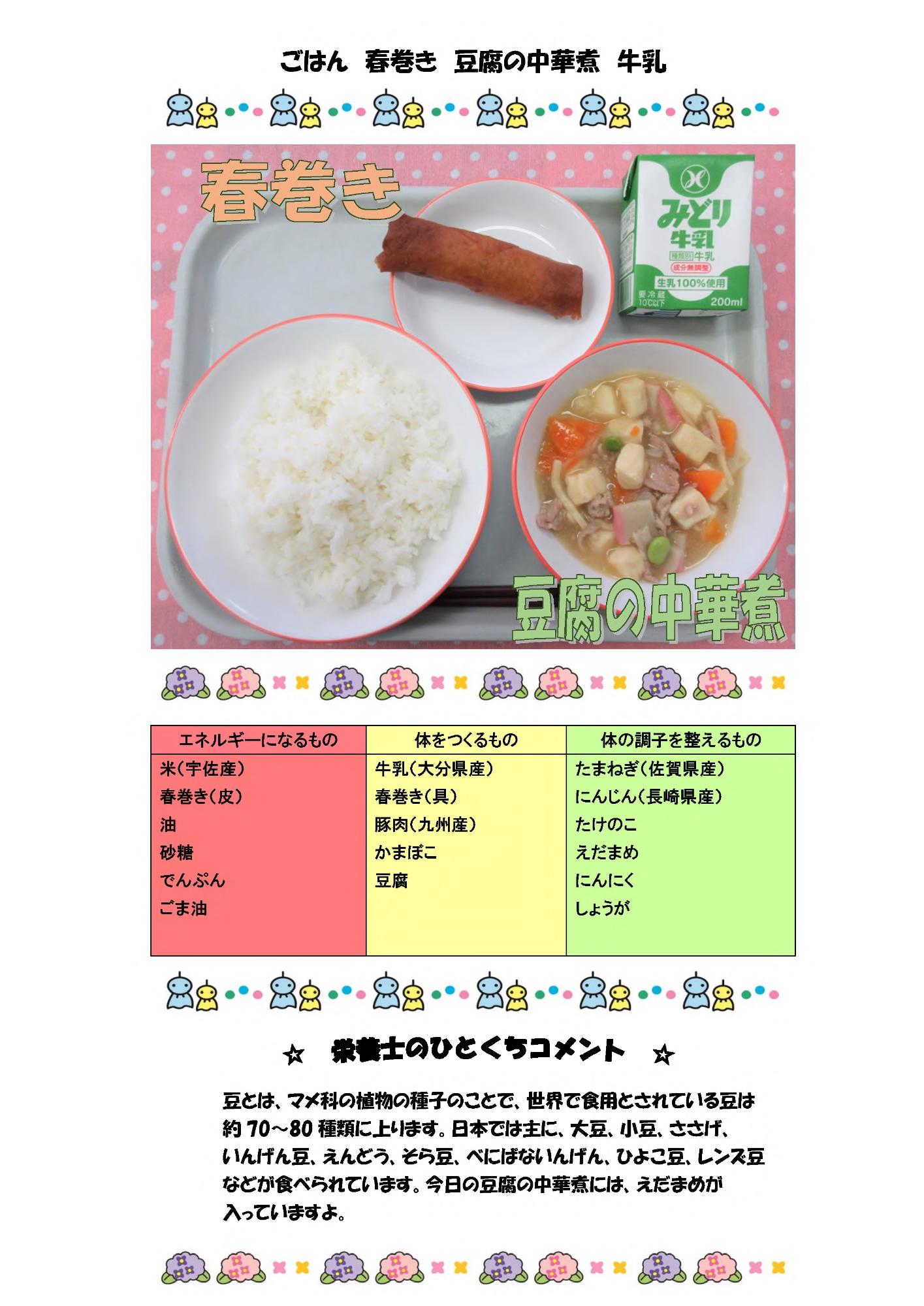 6月1日の給食