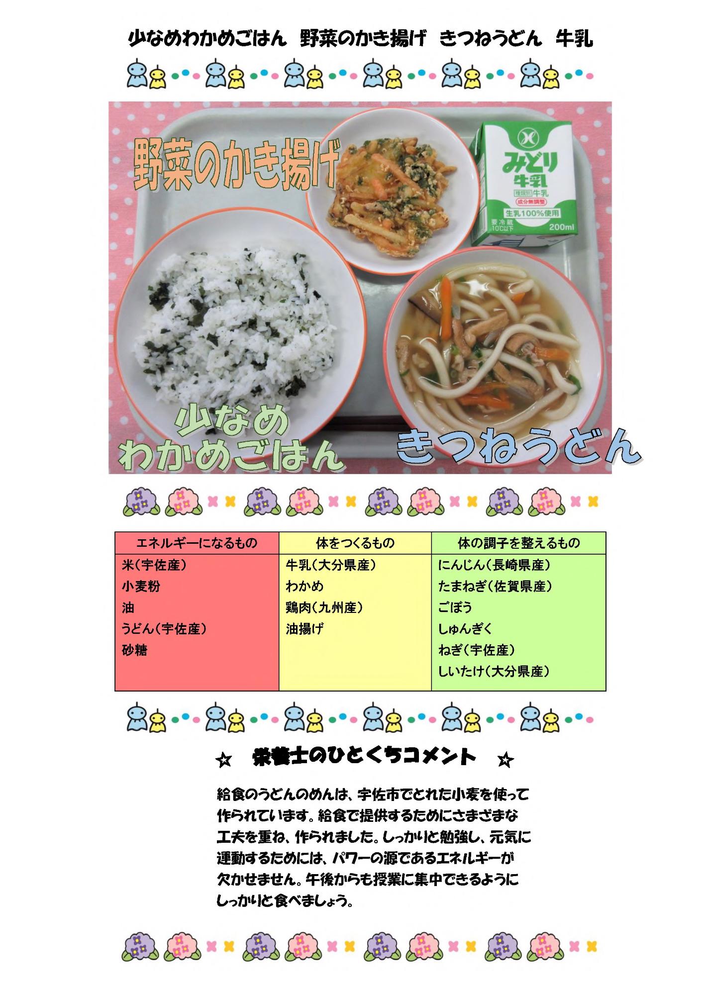 6月27日の給食