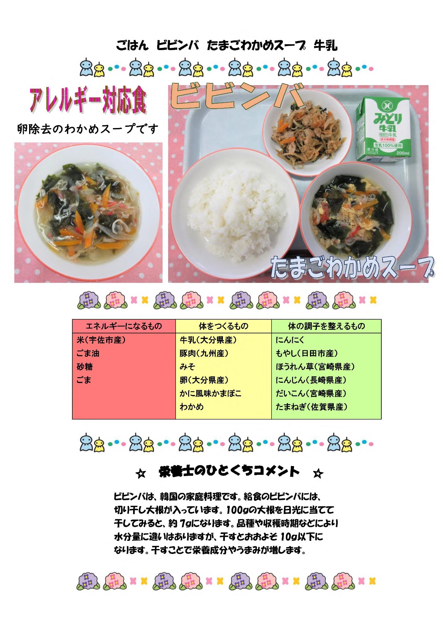 6月29日の給食