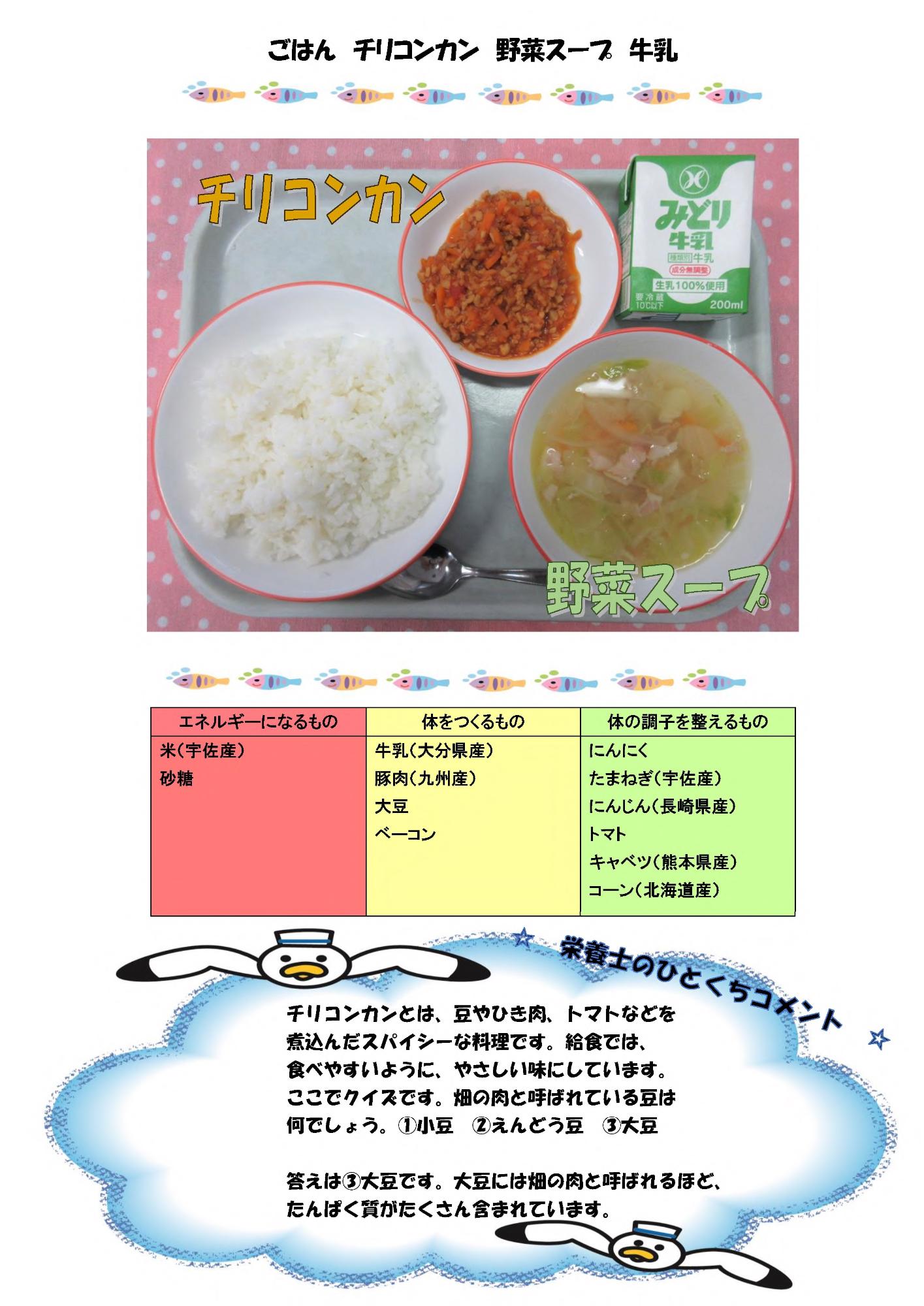 7月3日の給食