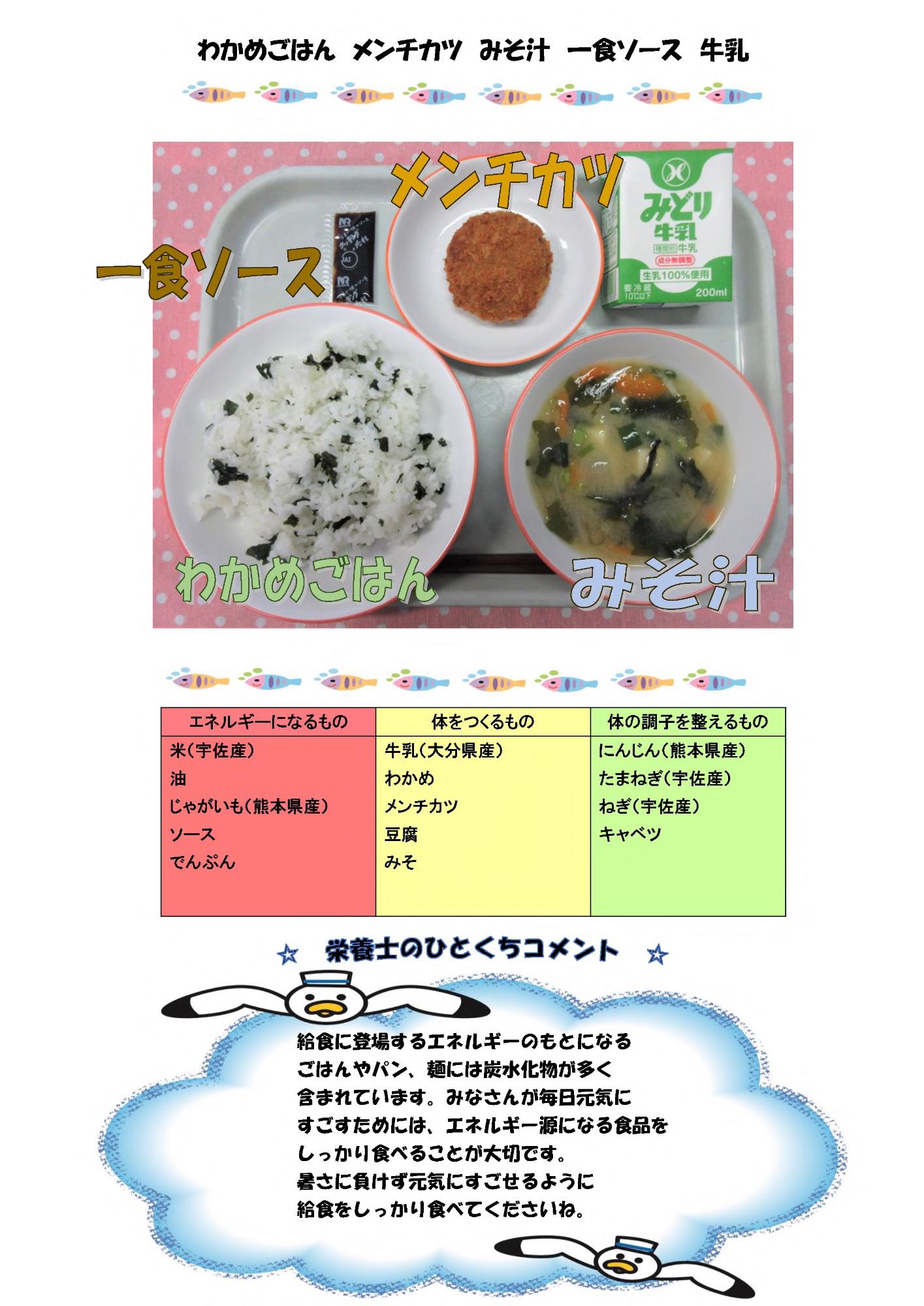7月10日の給食