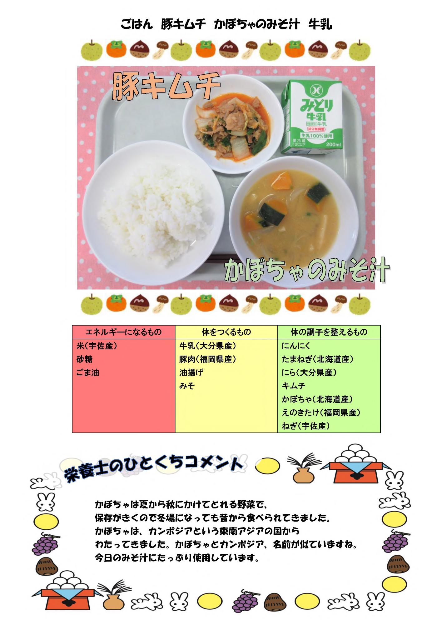 9月4日の給食