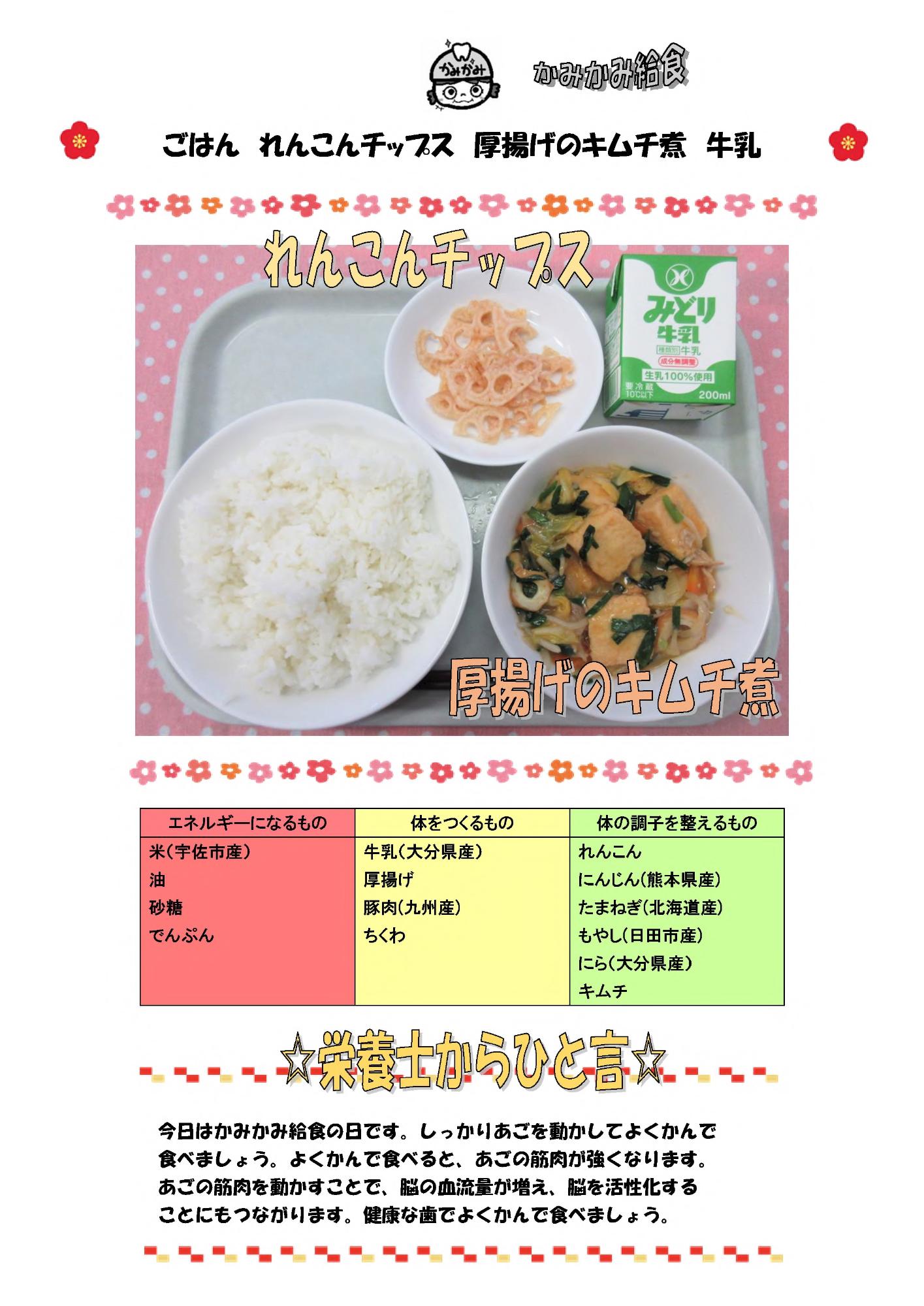 1月12日の給食