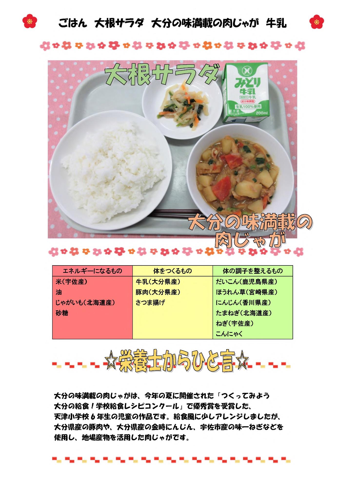 1月16日の給食