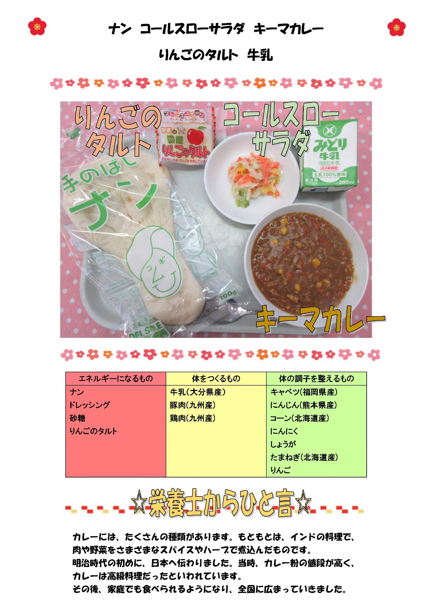 1月17日の給食