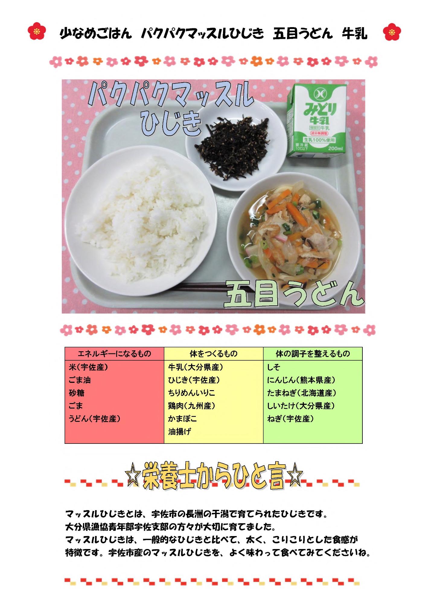 1月23日の給食