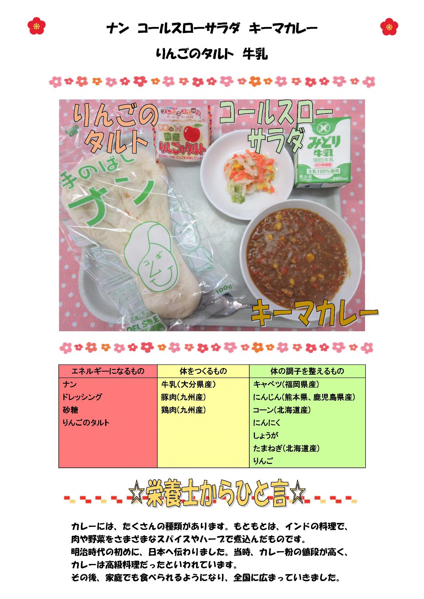 1月24日の給食