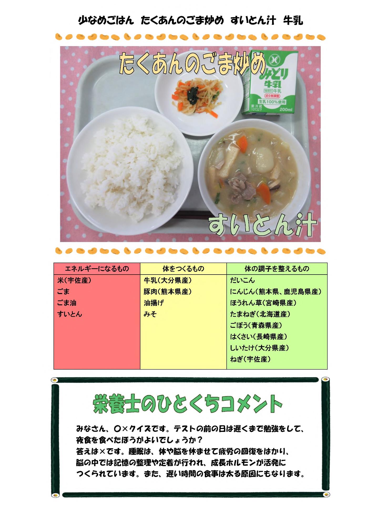 2月14日の給食
