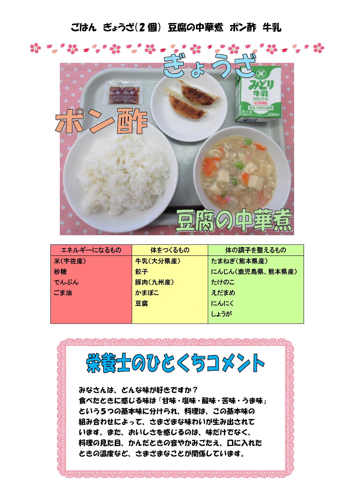 3月12日の給食