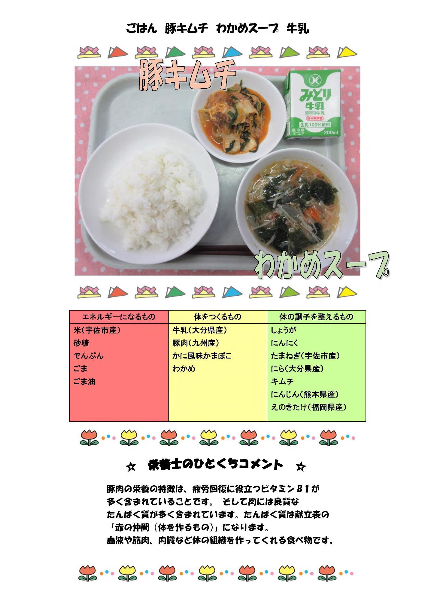5月13日の給食
