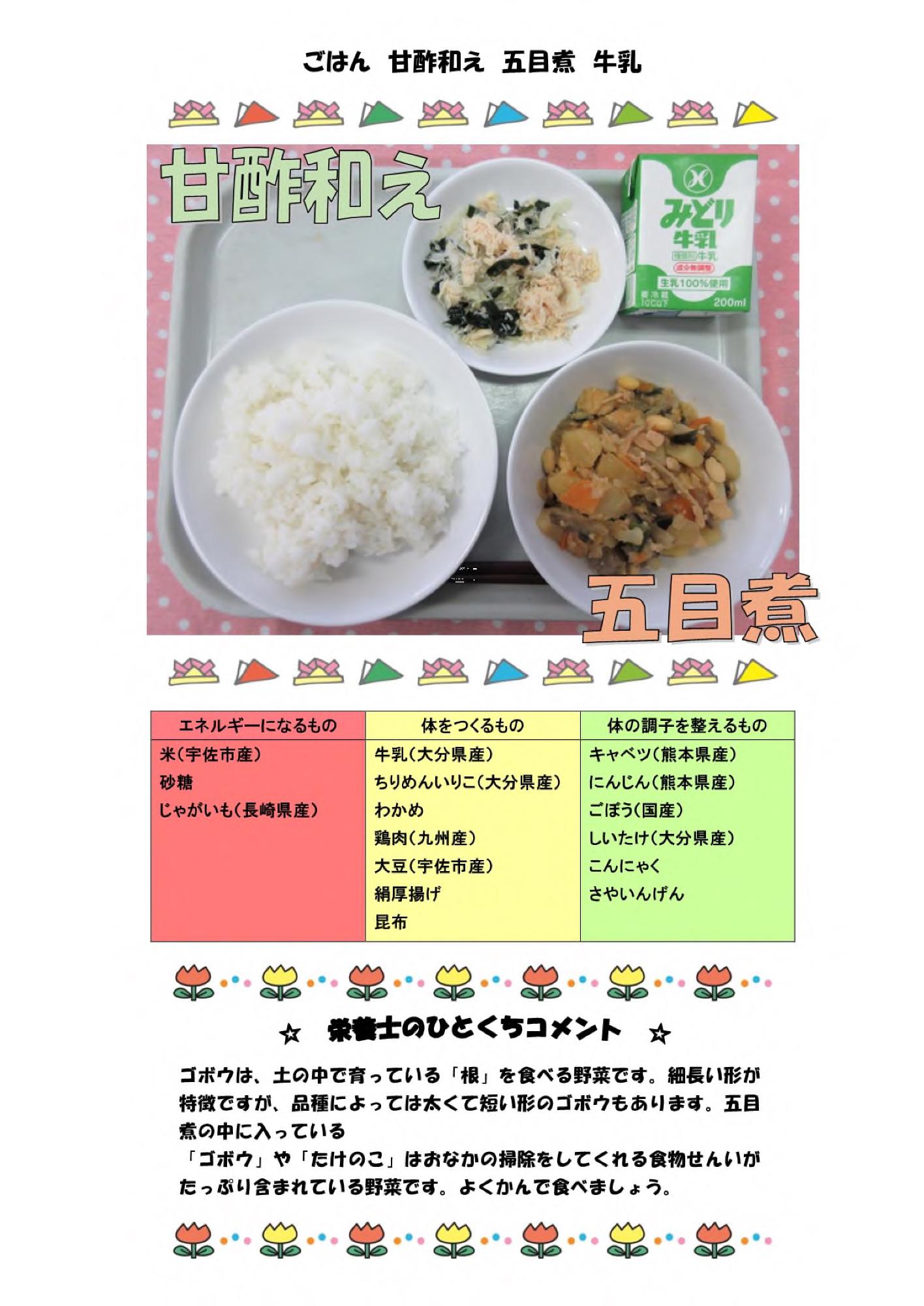 5月28日の給食