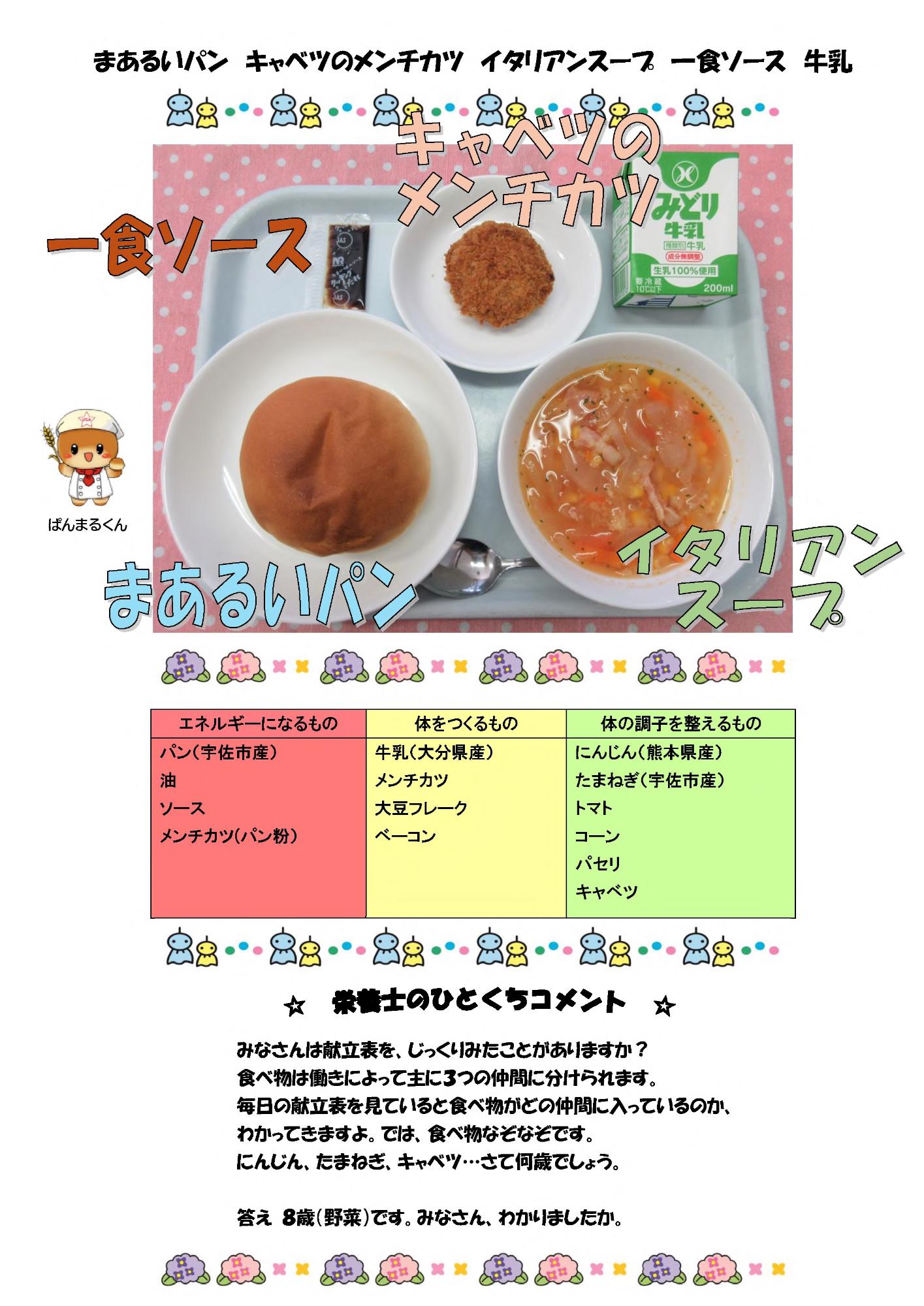 6月12日の給食