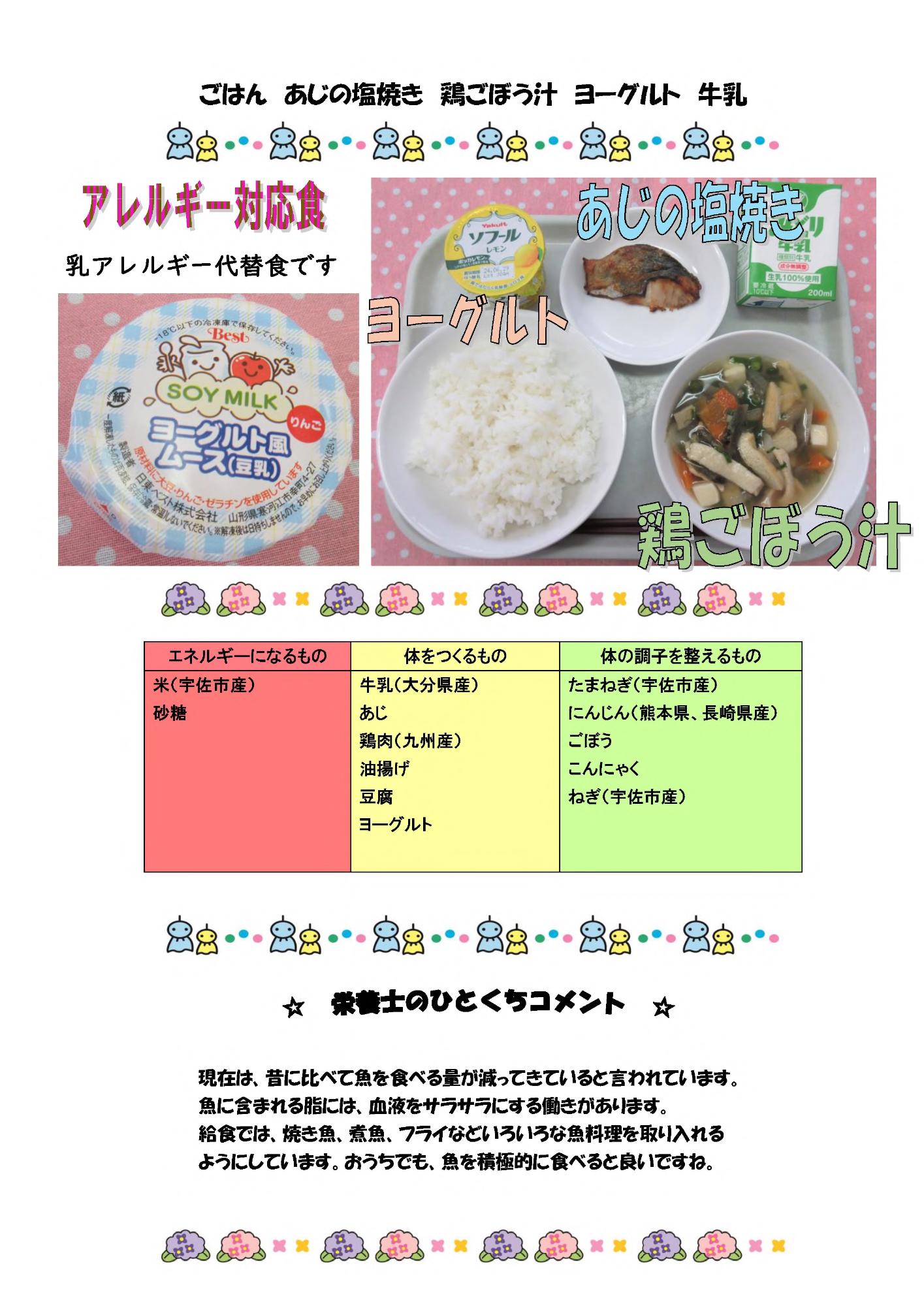 6月18日の給食